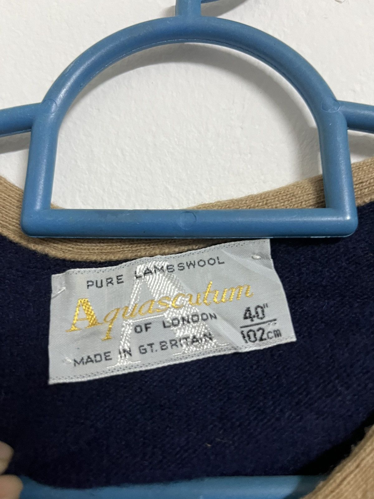 Aquascutum × Vintage 💥💥Aquascutum EXPENSIVE Lambswool Made In GB Luxury Royal Size ONE SIZE - 5 Thumbnail