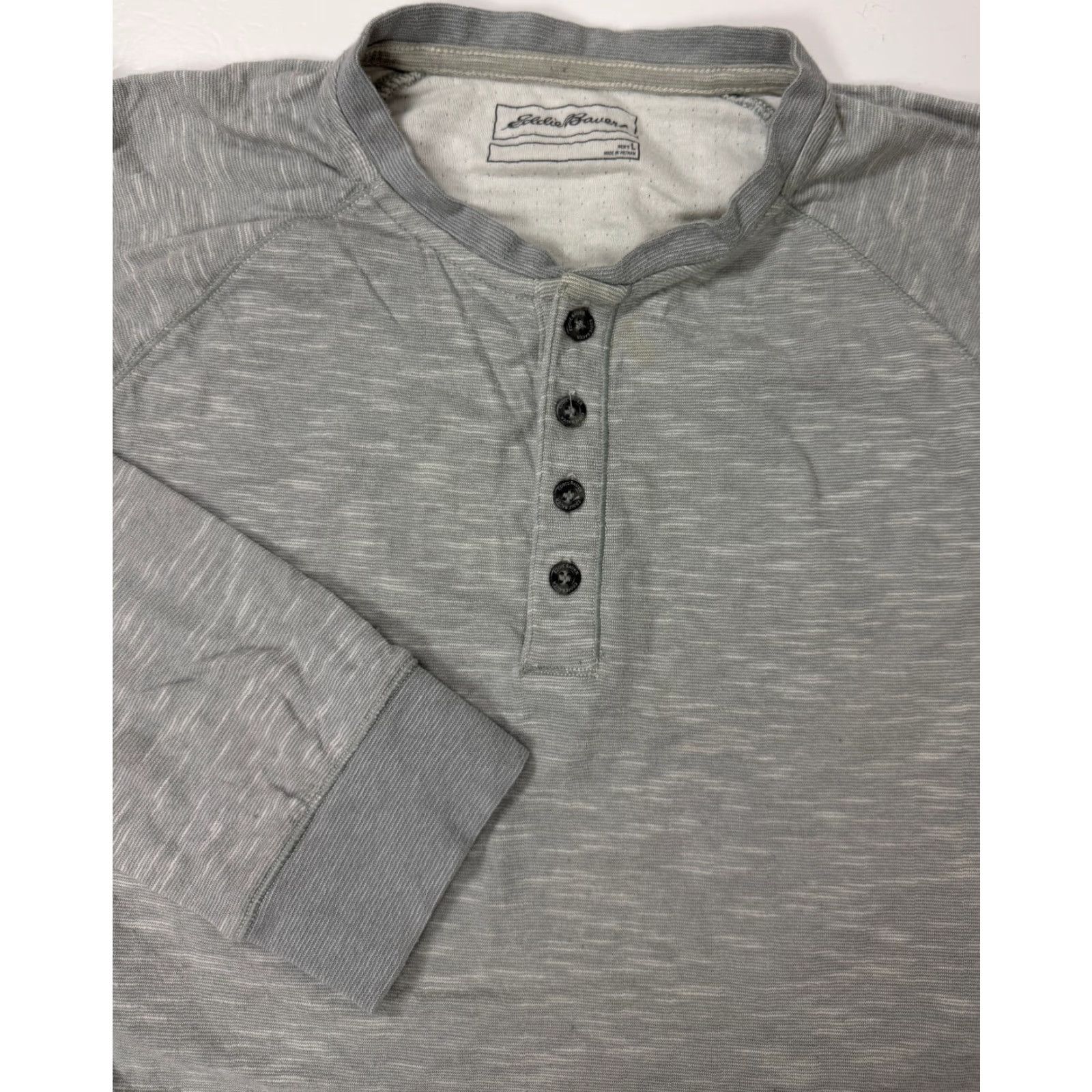 Eddie Bauer Eddie Bauer Thermal Henley Shirt Men Large Stretchy Dual-Layer Minimal Outdoors Shirt Size US L / EU 52-54 / 3 - 2 Thumbnail