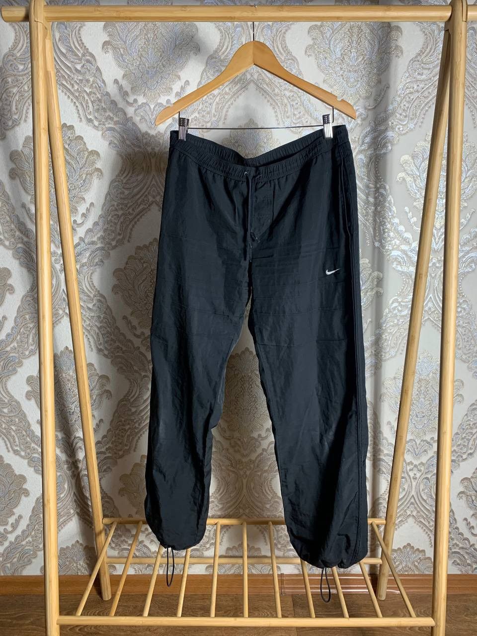 Nike × Vintage VERY RARE NIKE DRILL PANTS WHITE SWOOSH Y2K 90s JAPAN STYLE Size US 34 / EU 50 - 1 Thumbnail