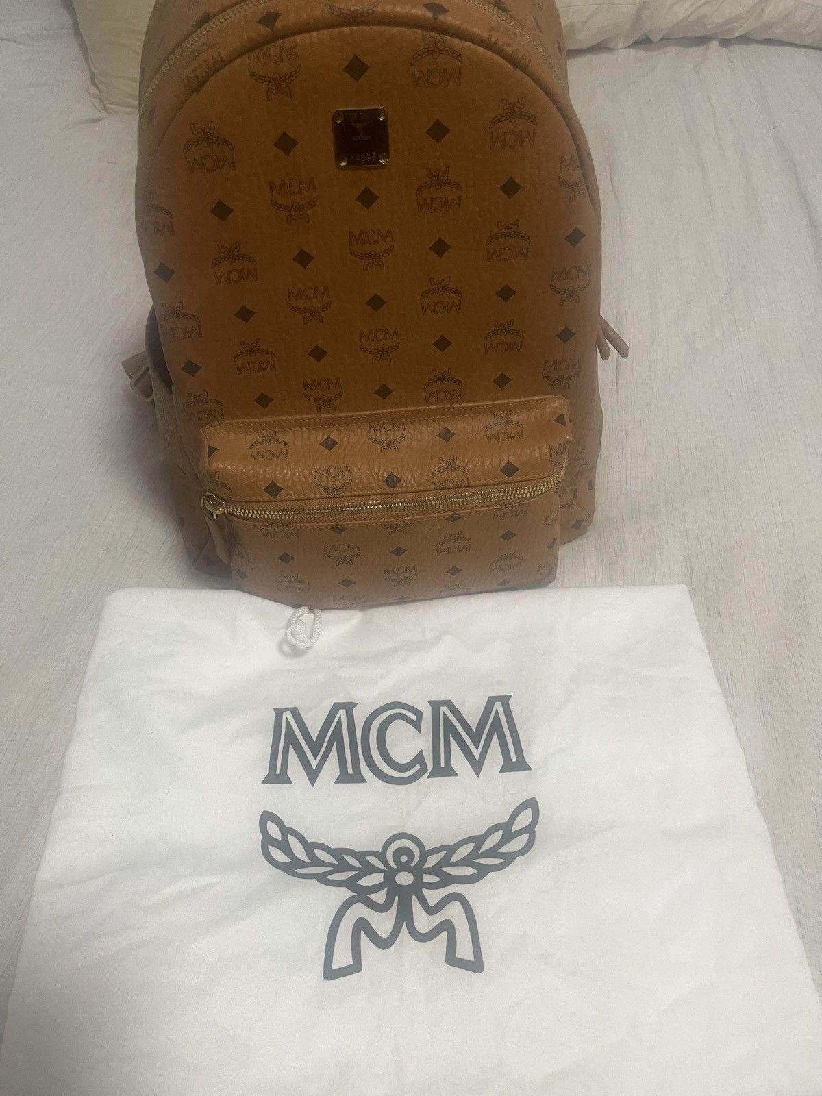 MCM Mcm Cognac Stark Backpack Size ONE SIZE - 2 Thumbnail