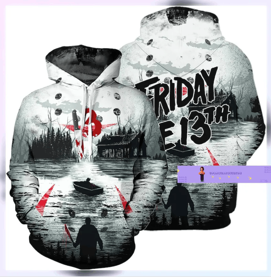 The Unbranded Brand Friday The 13Th 3D HOODIE US SIZE ALL OVER PRINT BEST PRICE Size US M / EU 48-50 / 2 - 3 Thumbnail