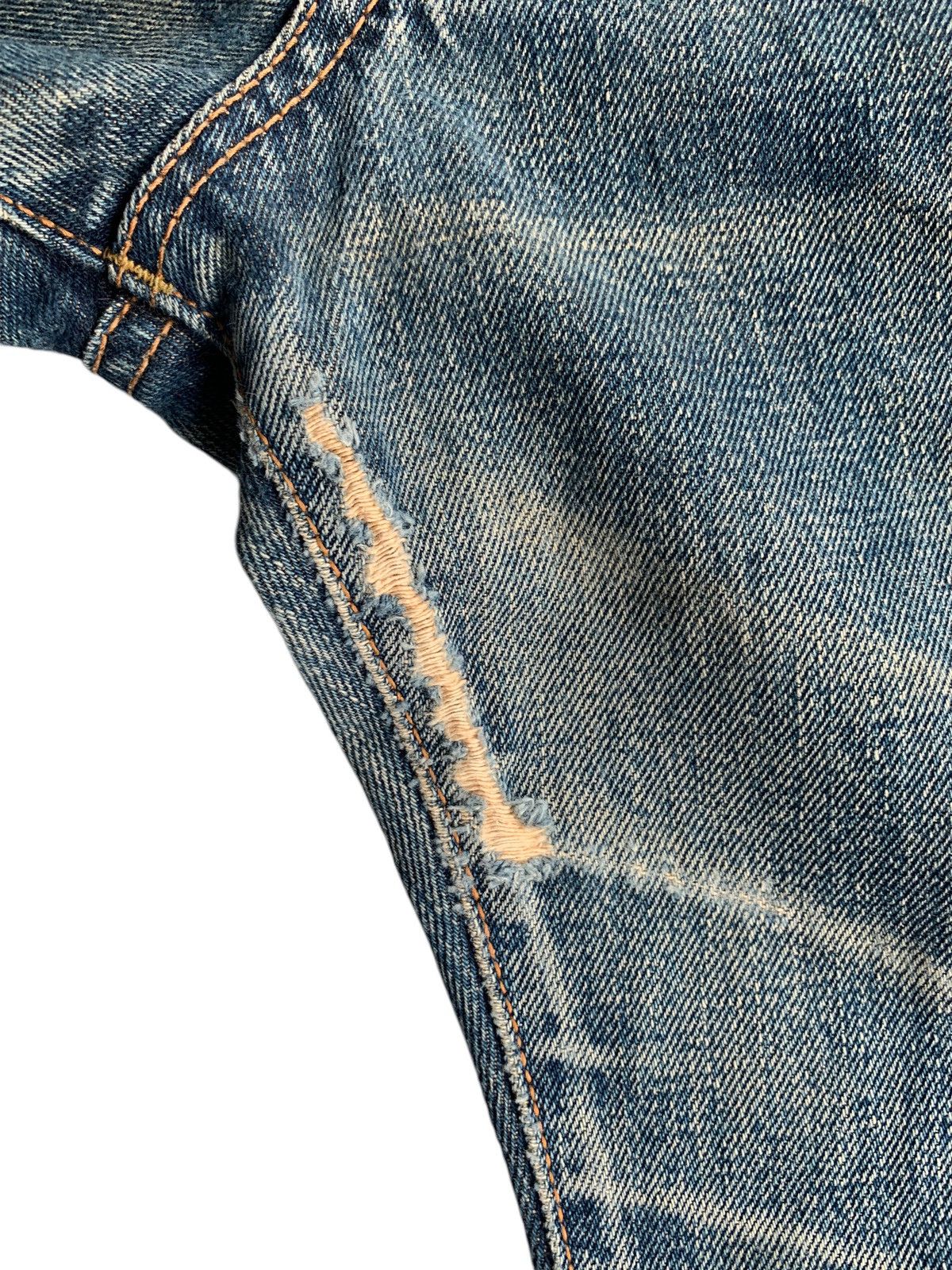 Japanese Brand × Kapital × Vintage Vintage Edwin 505X Mudwash Selvedge Distressed Denim Size US 29 - 17 Thumbnail