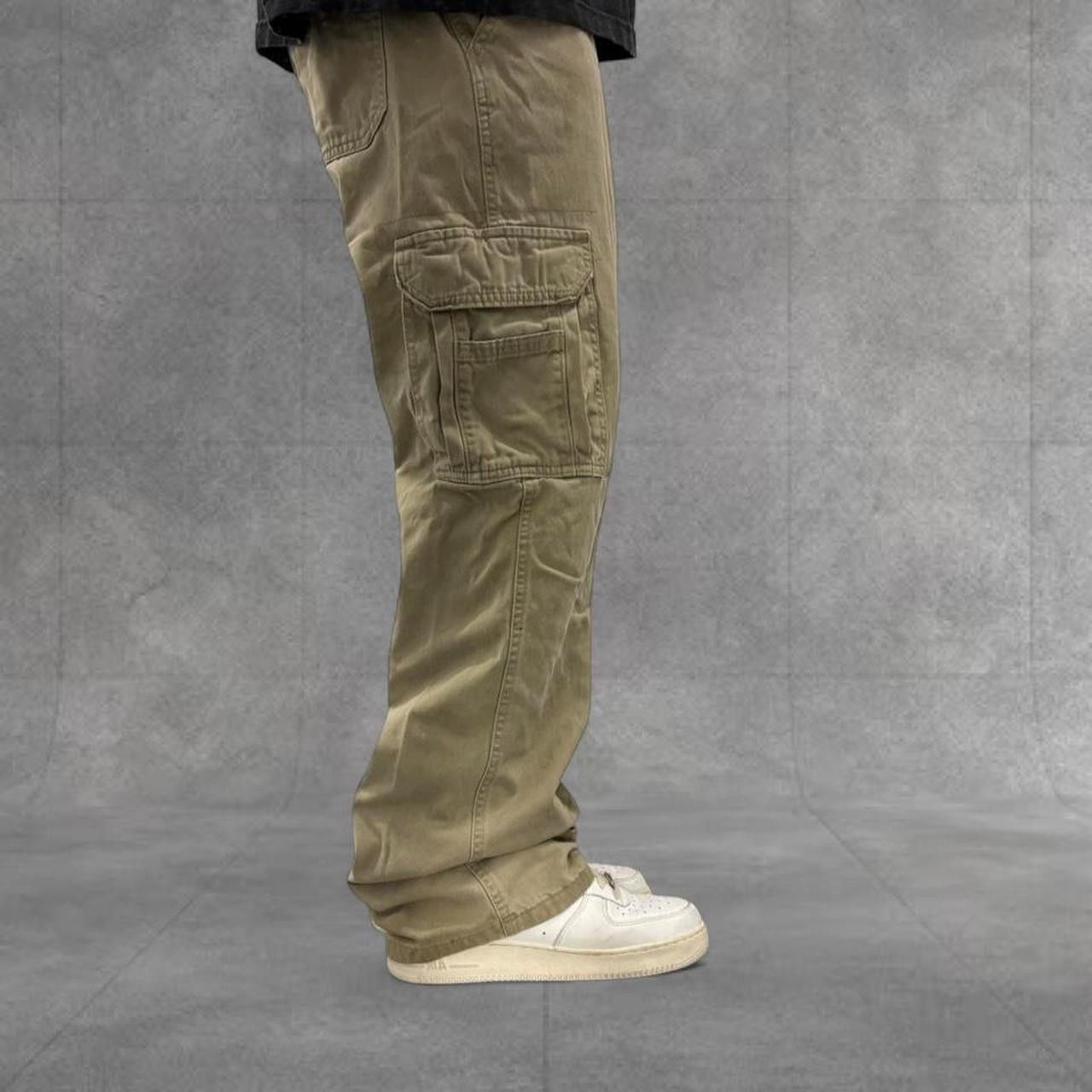 Vintage Crazy Vintage Y2K/2000s Baggy Skater Streetwear Style Khaki Cargo Pants! Size US 34 / EU 50 - 2 Thumbnail