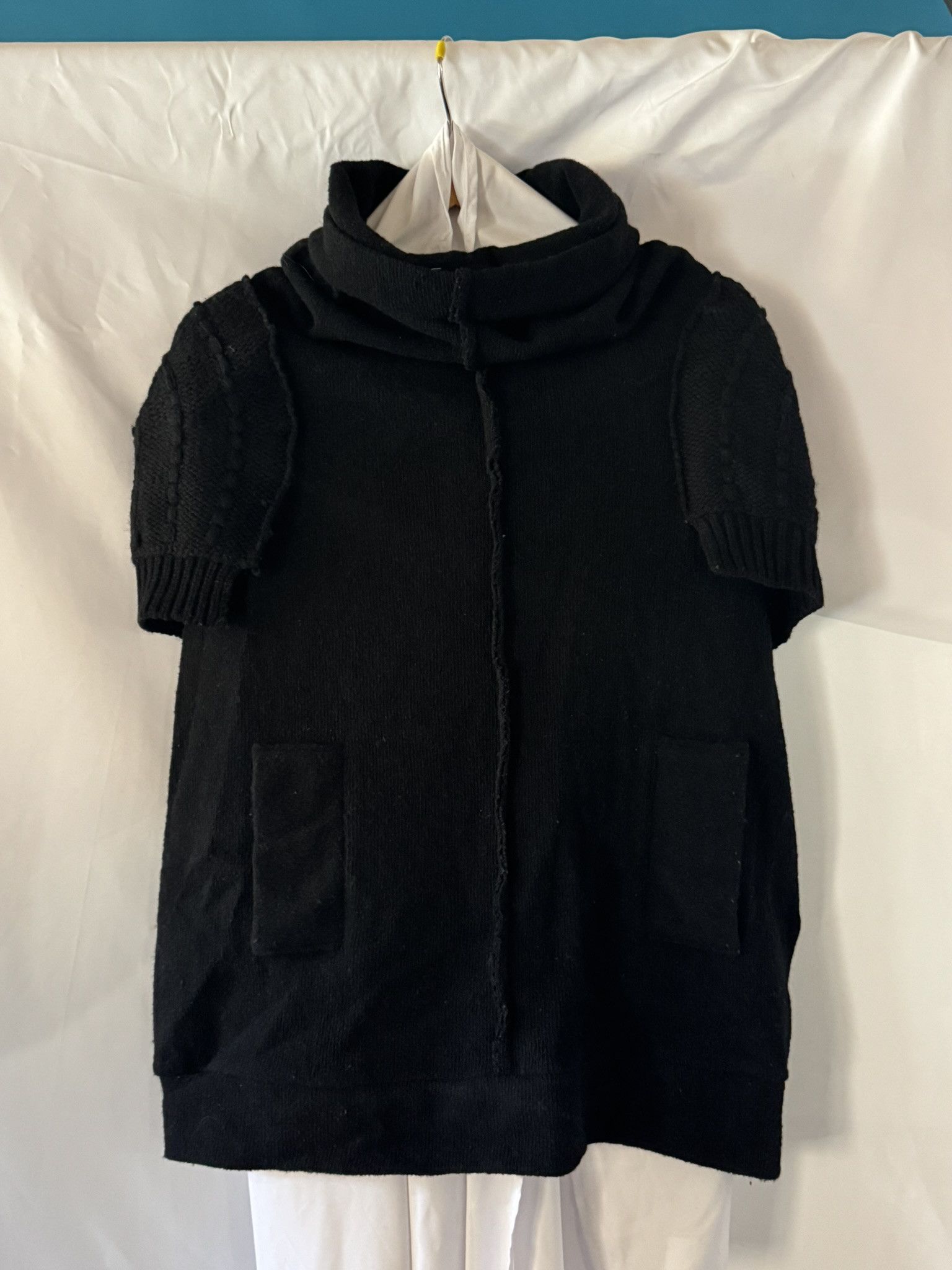 Yohji Yamamoto Vintage Y's Yohji Yamamoto Black Wool Knit Turtleneck Size M / US 6-8 / IT 42-44 - 2 Thumbnail