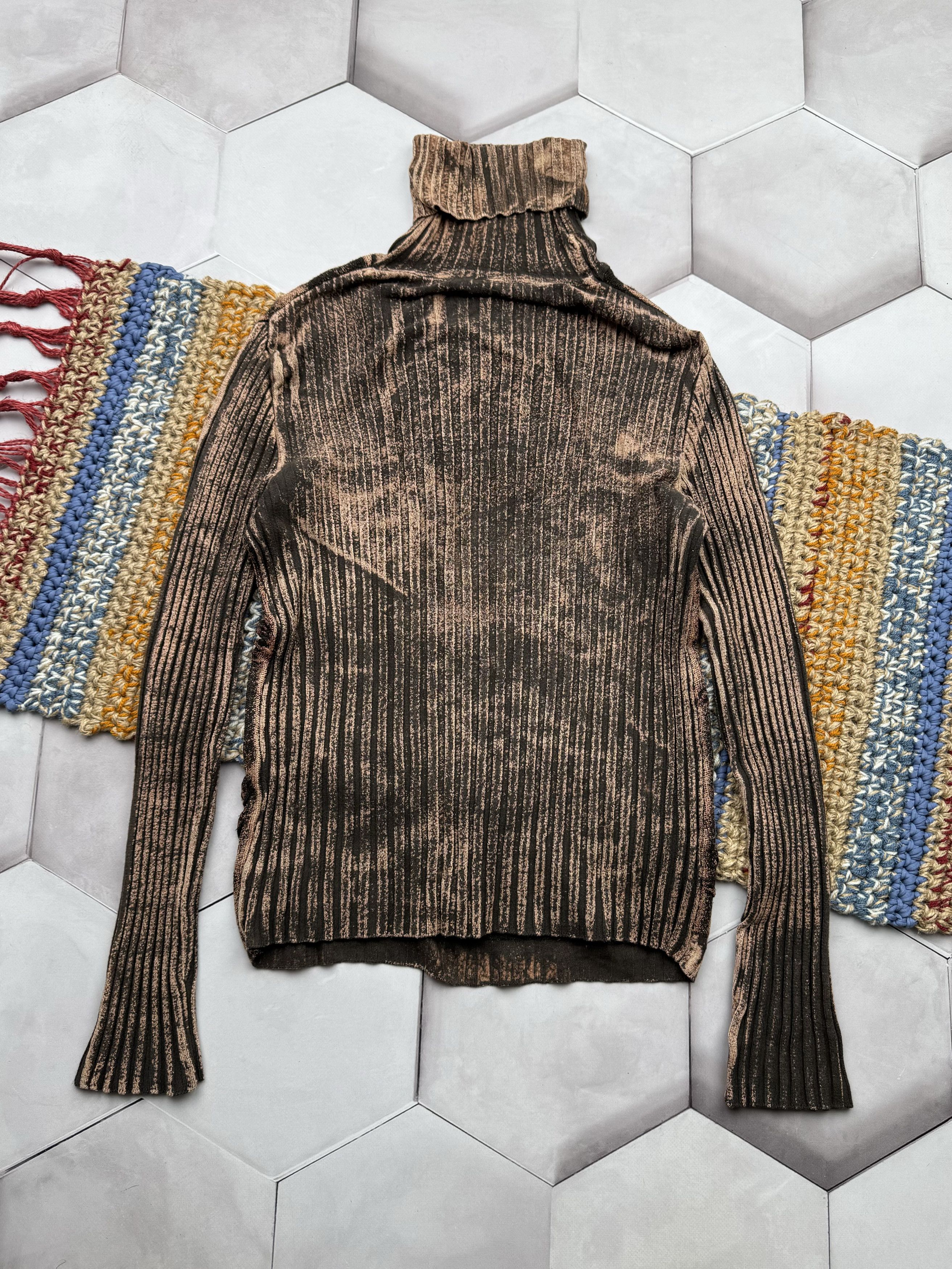 Japanese Brand Vintage Faded Ribbed Sweater (E4) Size M / US 6-8 / IT 42-44 - 5 Thumbnail