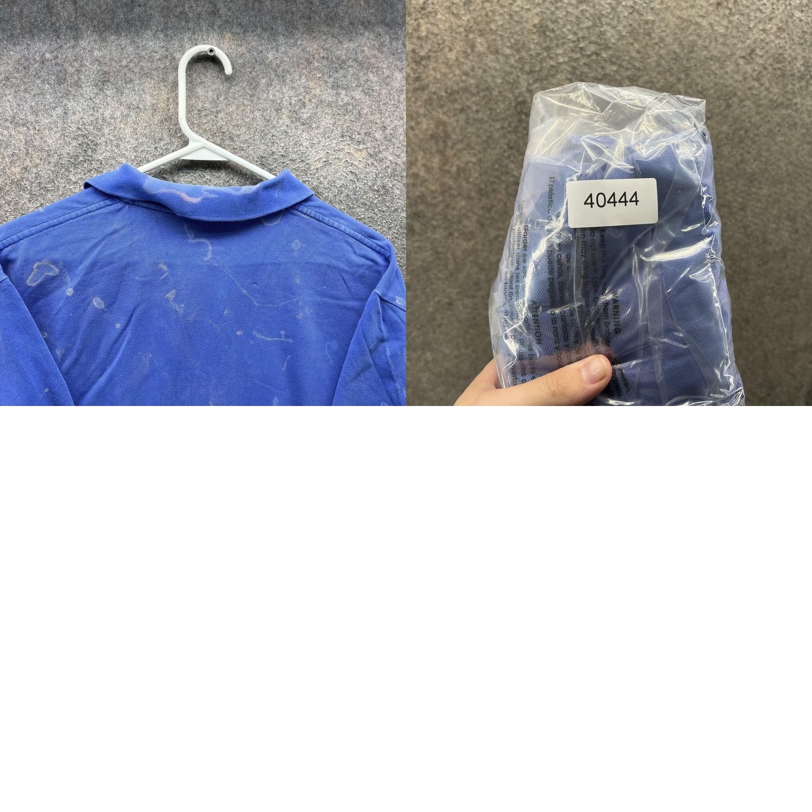 Polo Ralph Lauren VINTAGE Polo by Ralph Lauren Polo Shirt Mens L Blue Pony Logo Bleach Stained Bleached Stains Size US L / EU 52-54 / 3 - 8 Thumbnail