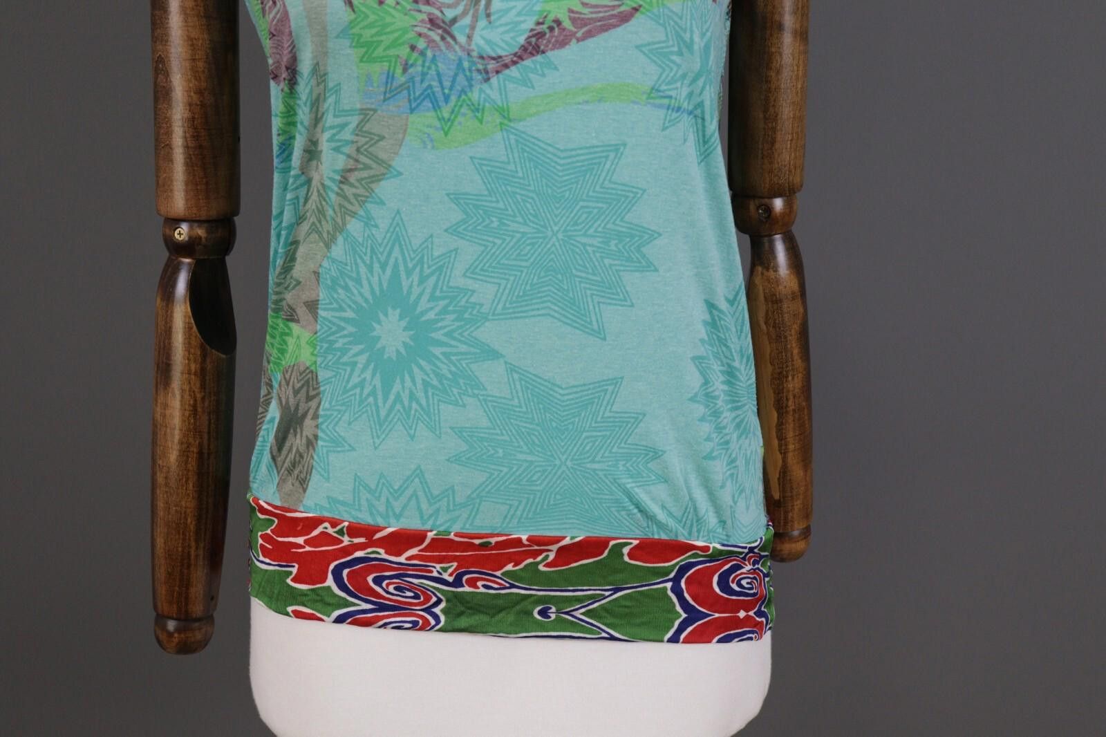 Custo Barcelona CUSTO BARCELONA Geometric Short Sleeve Top Shirt Size 1 / S Size M / US 6-8 / IT 42-44 - 3 Thumbnail