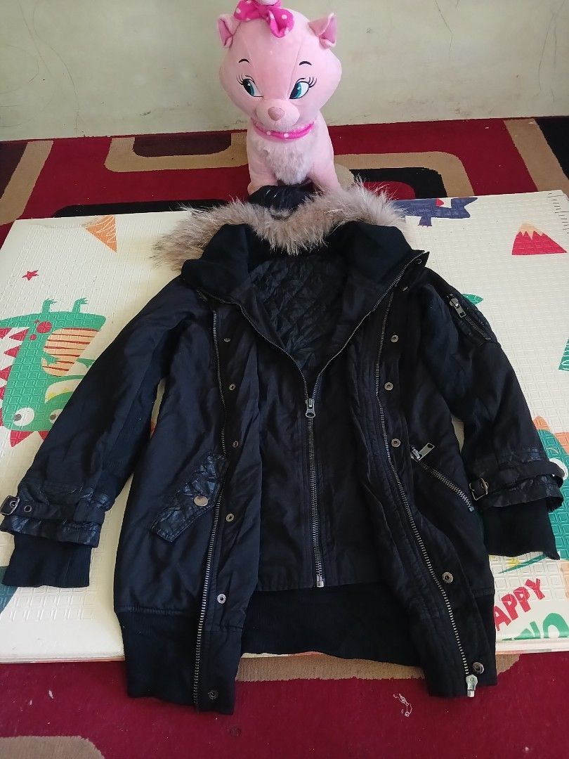 Le Grande Bleu (L.G.B.) Japanese fur double zip jacket Size US M / EU 48-50 / 2 - 2 Thumbnail