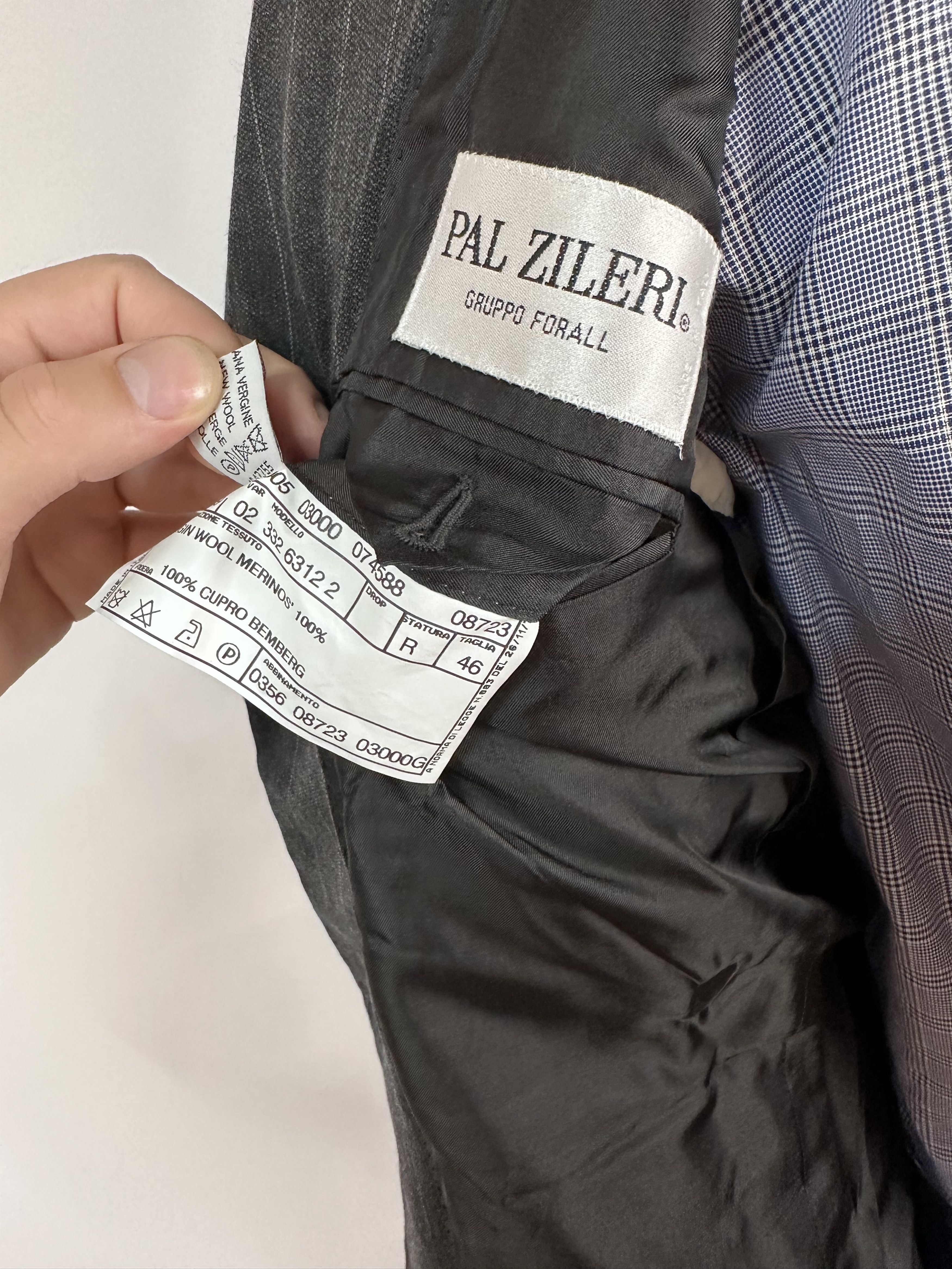 Grailed × Pal Zileri PAL ZILERI Gray Wool Blazer Sport Coat Jacke Mens Size 46 Size 46R - 11 Thumbnail