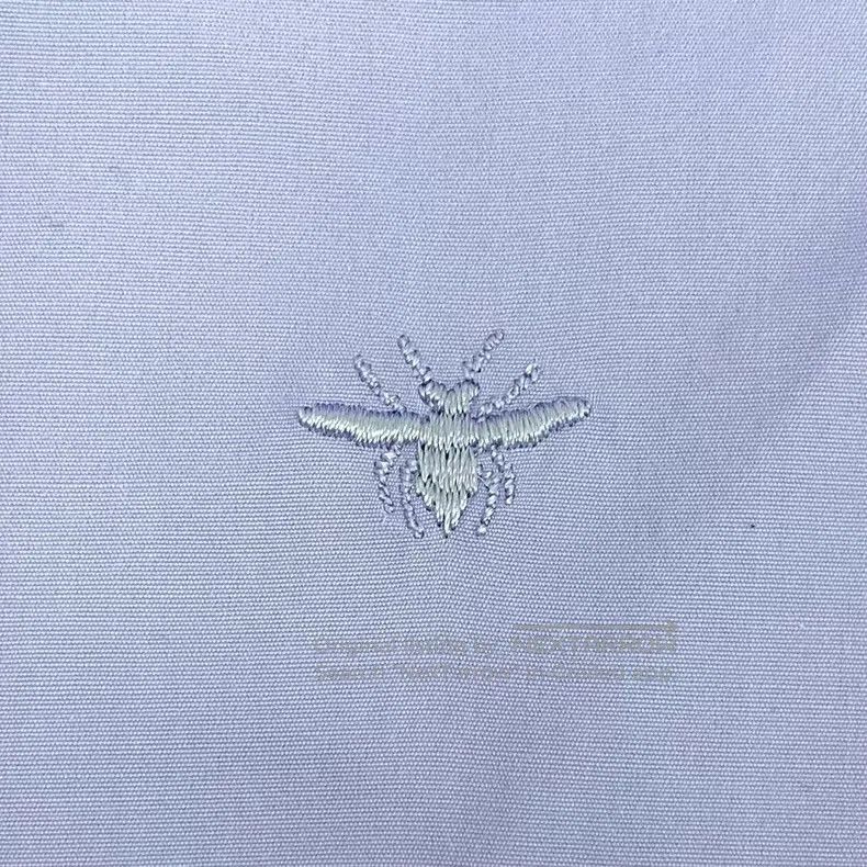 Dior Dior Size 38 Blue bee embroidery cotton lapel long-sleeved Size US XXS / EU 40 - 5 Thumbnail