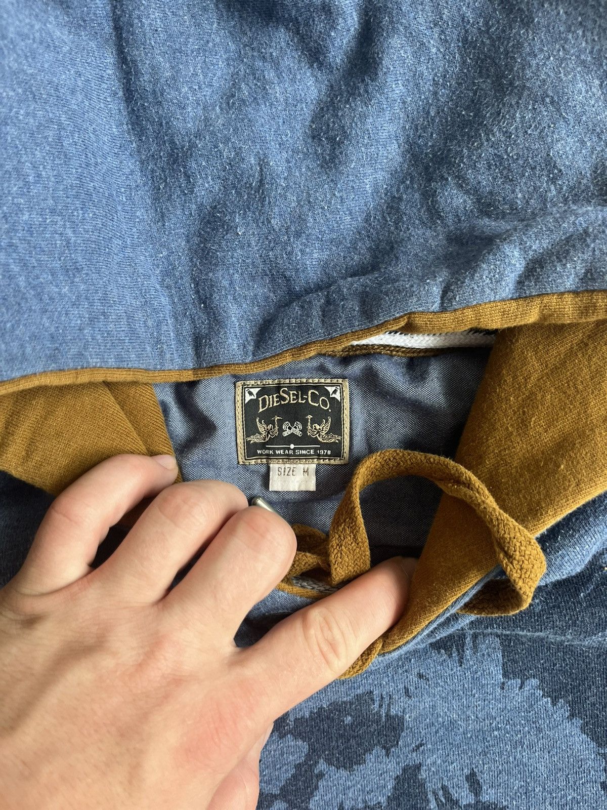 Diesel Designer Diesel Only The Brave Big Logo Hoodie Avant-Garde Size US M / EU 48-50 / 2 - 6 Thumbnail