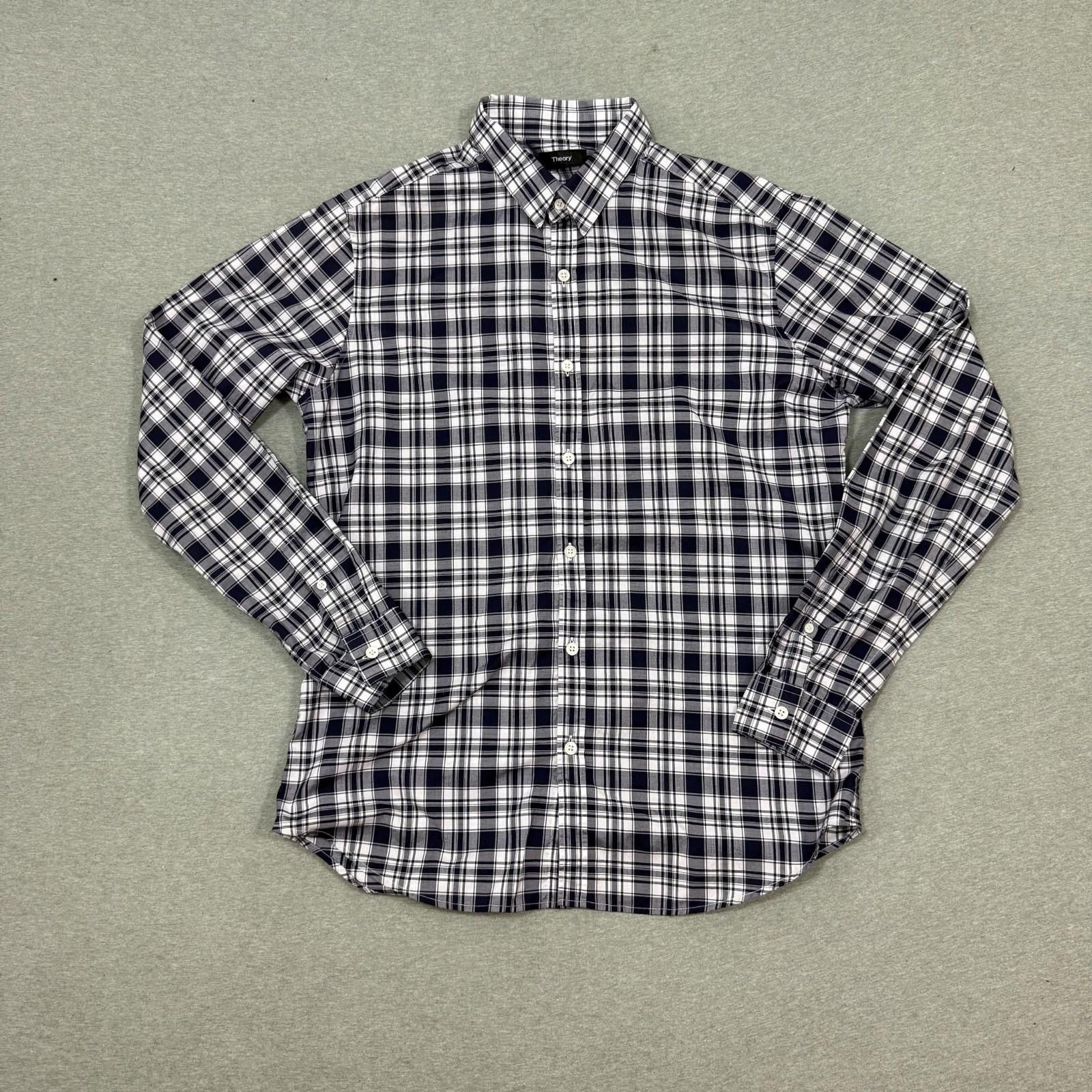 Theory Theory Men's Large Button Up Dress Shirt Plaid Pattern Size US L / EU 52-54 / 3 - 1 Thumbnail