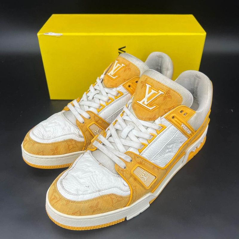 Louis Vuitton Louis Vuitton Trainer Low Top Sneakers in Orange 0079 Size US 11 / IT 41 - 1 Thumbnail