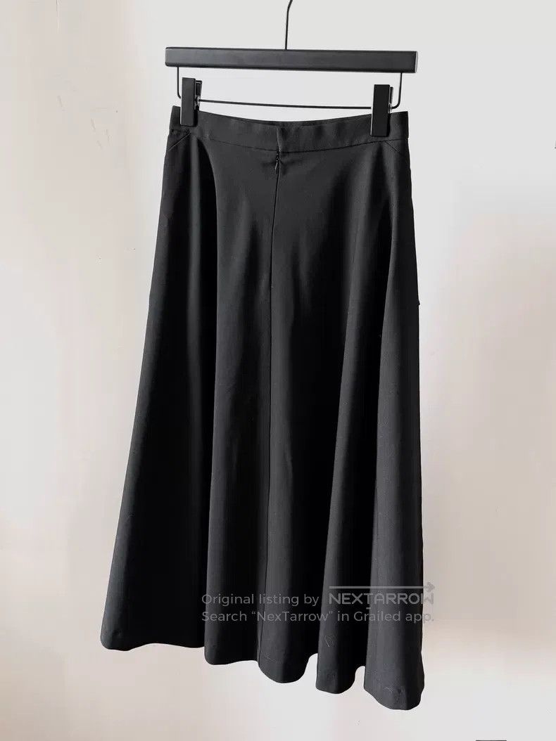 Comme des Garcons Comme des Garcons size S Black wool bow tie half skirt Size 23" - 3 Thumbnail