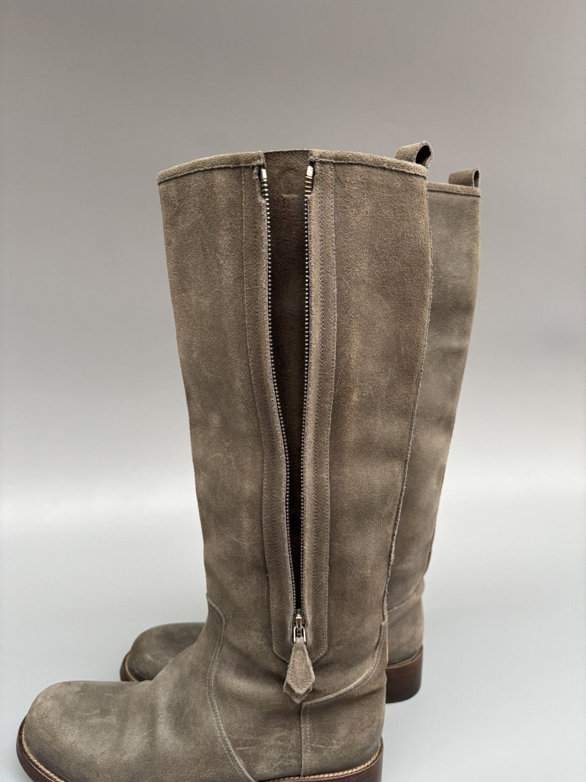 Hermes F/W 2000 Hermes by Margiela Distressed Knee High Boots Size US 8 / IT 38 - 9 Thumbnail
