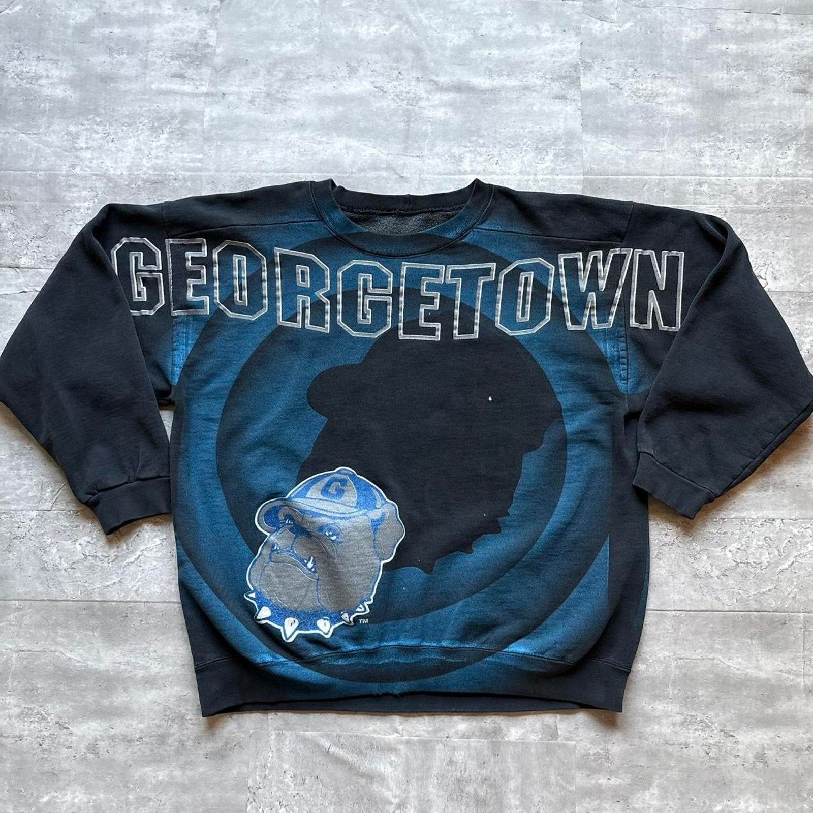 Vintage Vintage 1990s georgetown hoyas shadow Size US XL / EU 56 / 4 - 1 Thumbnail