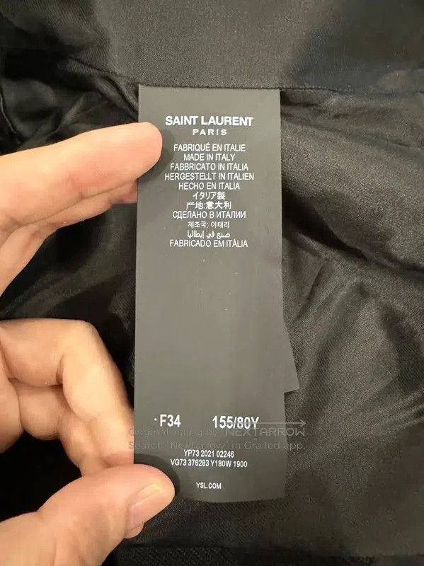 Yves Saint Laurent YSL Black Wool Women's Jacket . Size XS / US 0-2 / IT 36-38 - 4 Thumbnail