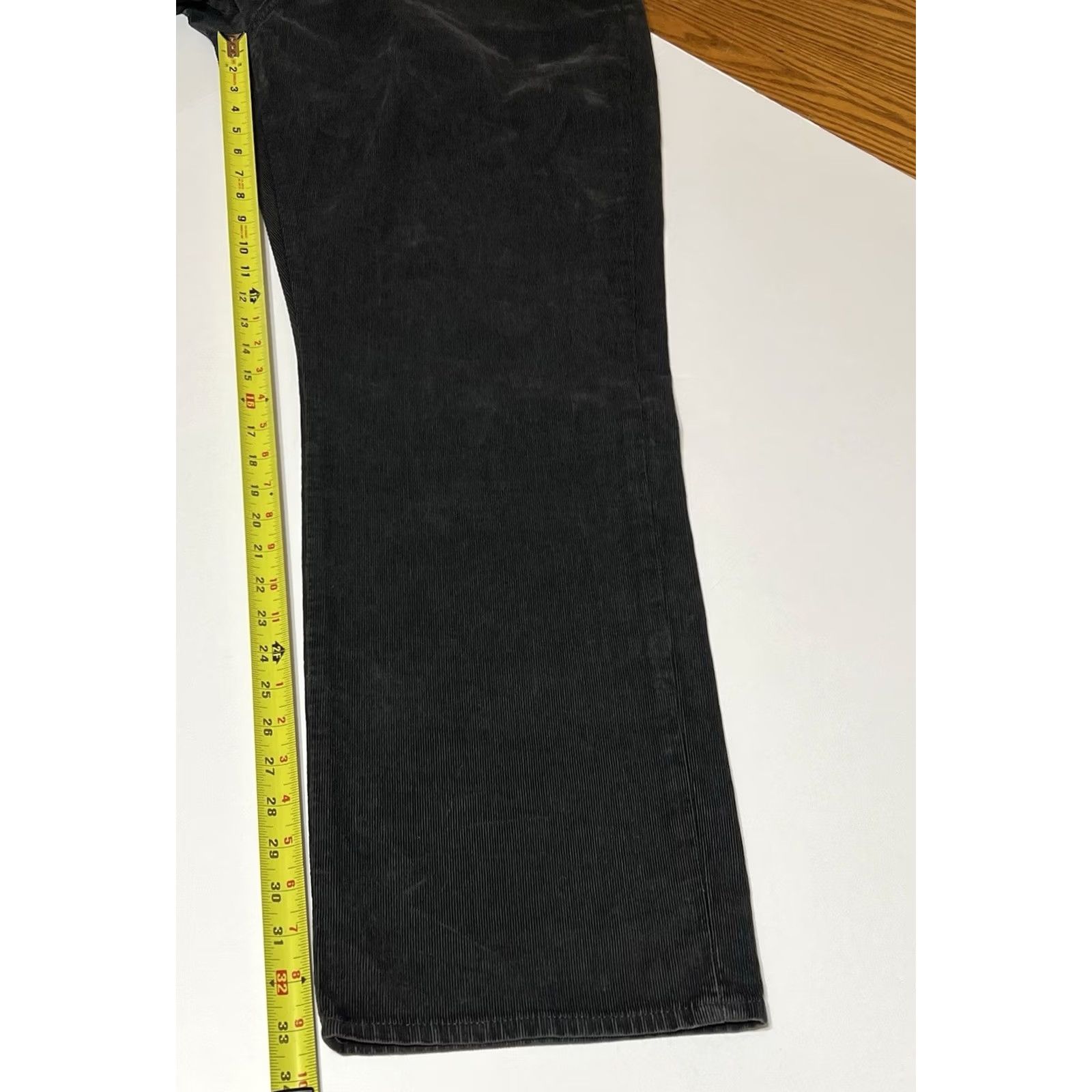 Cremieux Cremieux Mens Straight Fit Corduroy Pants 46x34 Gray NWT Big Tall 5-Pocket Chino Modern Classic Straight Leg Mens Size US 30 / EU 46 - 5 Thumbnail