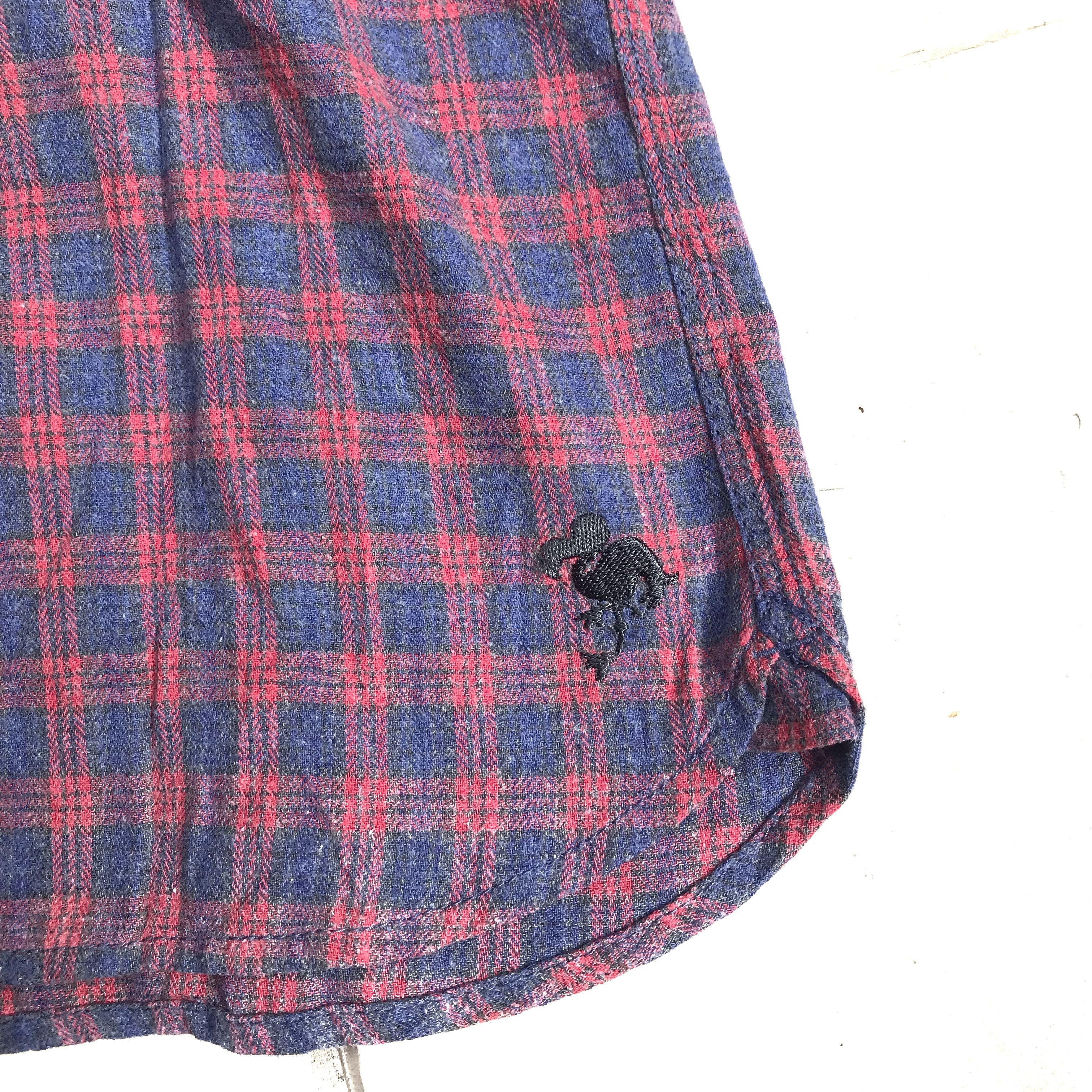 Japanese Brand Vintage Kissmark Japan Flanne Gingham Tartan shirt Size US M / EU 48-50 / 2 - 2 Thumbnail