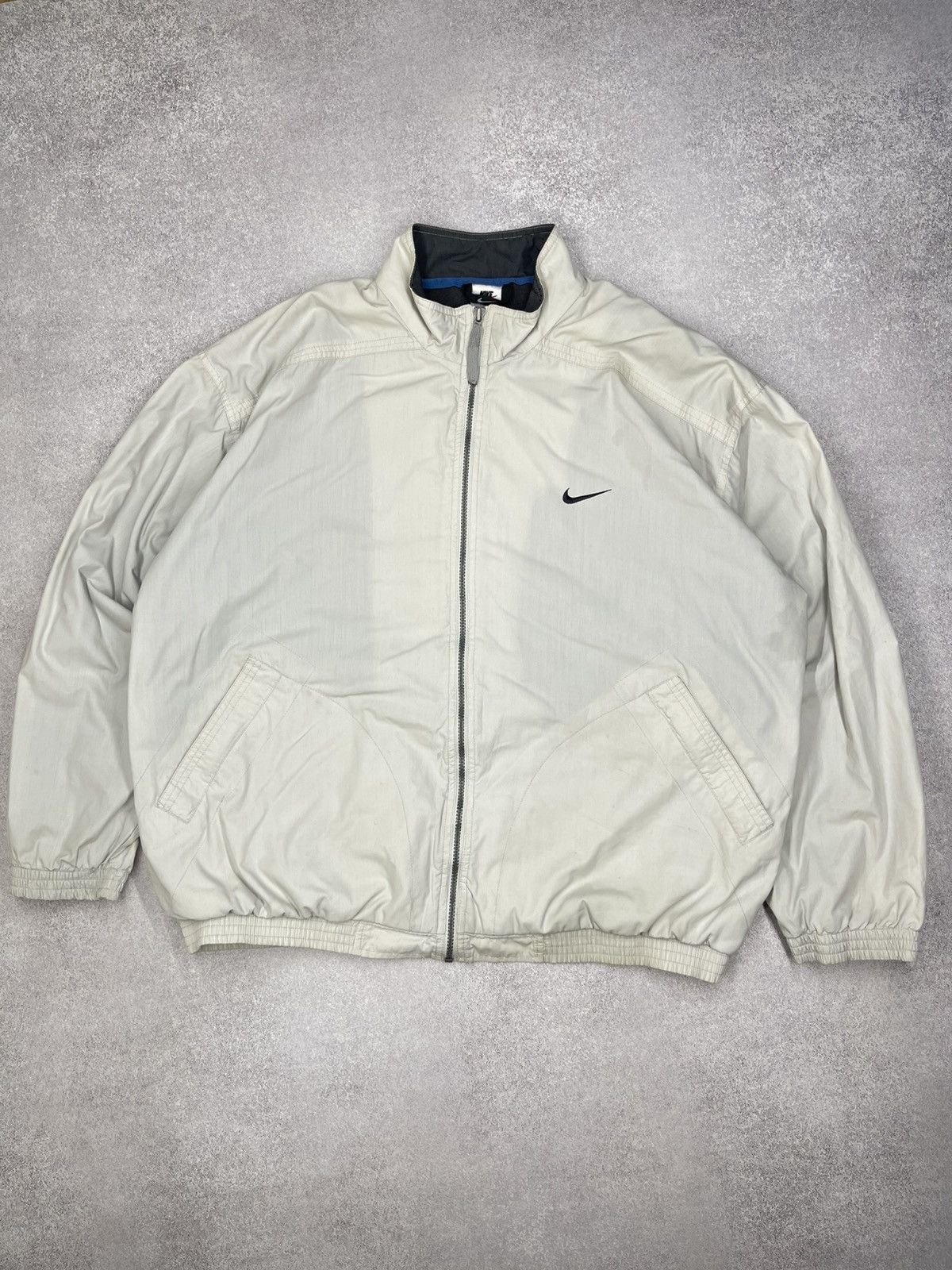 Nike Vintage Nike Jacket Beige Drill Big Logo y2K ACG TN Size US XL / EU 56 / 4 - 2 Thumbnail