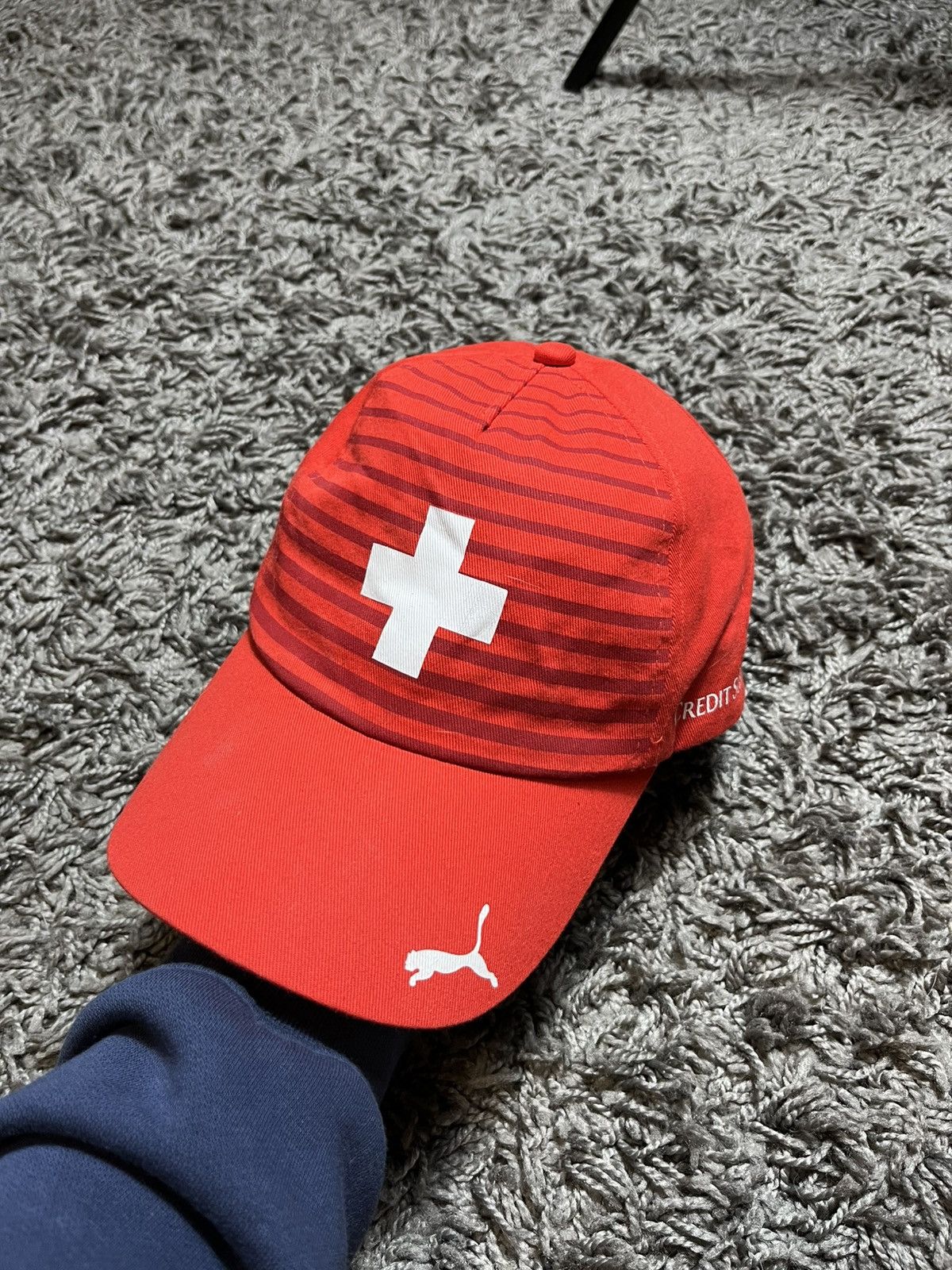 Puma |OS| PUMA SWITZERLAND NATIONAL FOOTBALL TEAM RED CAP Size ONE SIZE - 1 Thumbnail