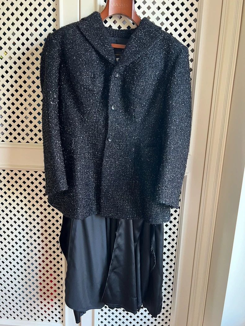 Comme des Garcons Comme Des Garcons Shiny black structured jacket Size S / US 4 / IT 40 - 1 Thumbnail