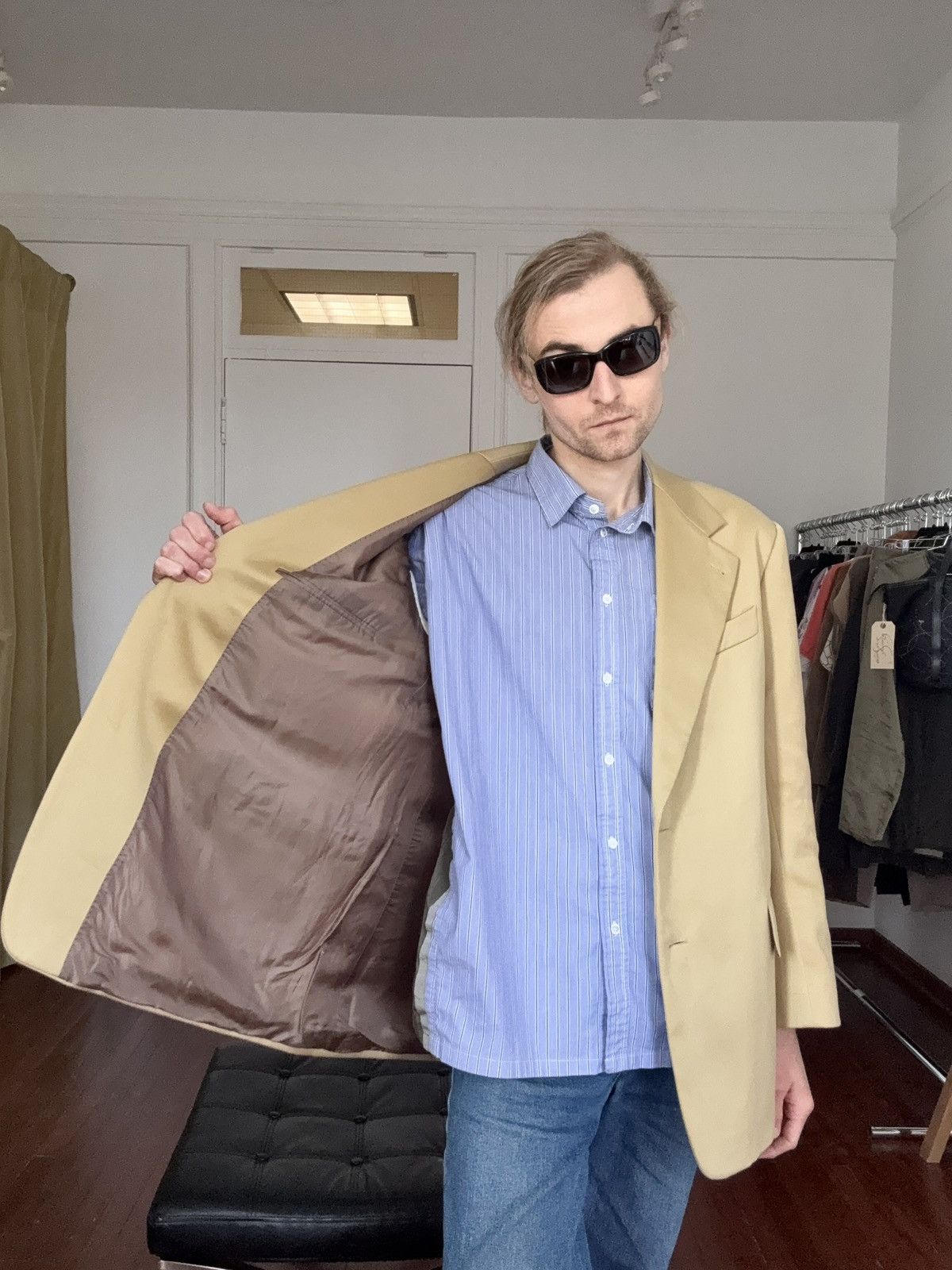 Dries Van Noten Dries Van Noten Runway AW2021 Khaki Blazer Size US M / EU 48-50 / 2 - 17 Thumbnail