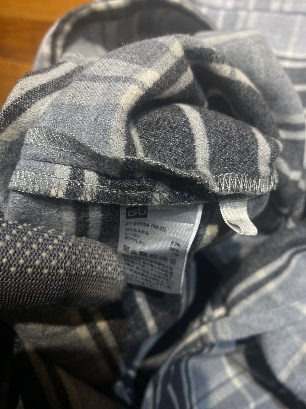 GU Vintage-Inspired GU Gray Plaid Flannel Shirt Jacket Unisex Size US M / EU 48-50 / 2 - 7 Thumbnail