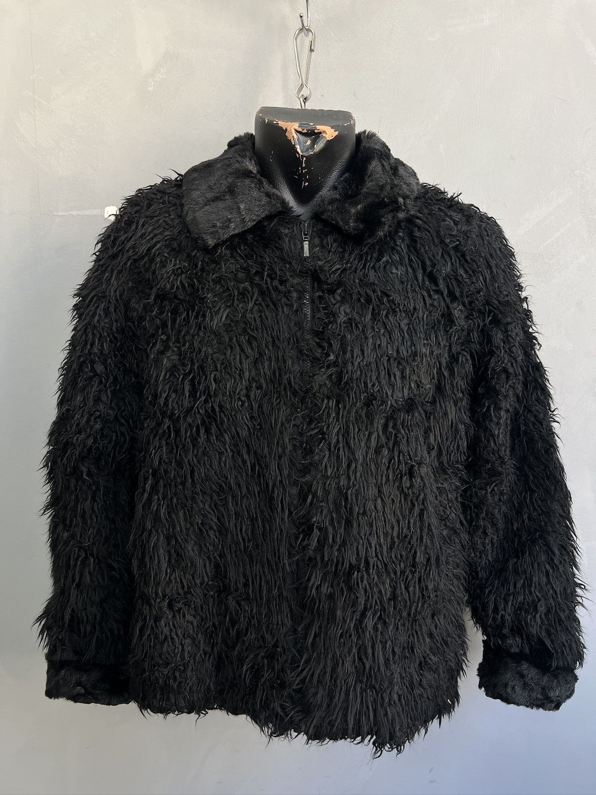 PPFM Faux fur fuzzy black cropped jacket archive 2000s hype Size US M / EU 48-50 / 2 - 1 Thumbnail