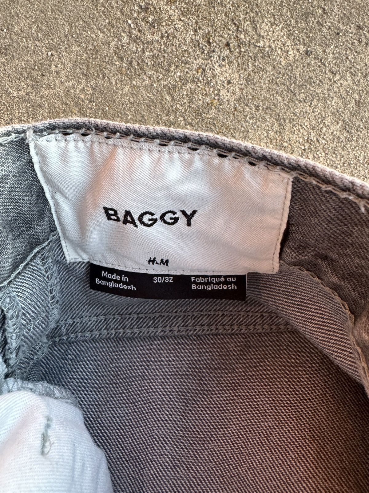 H&M H&M Grey Baggy jeans Size US 32 / EU 48 - 3 Thumbnail