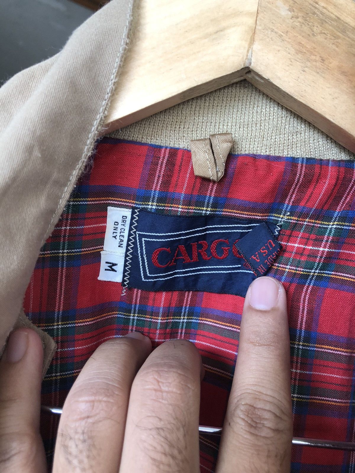 Vintage Vintage 80s Cargo Plain Bomber Jacket Talon Zipper Size US M / EU 48-50 / 2 - 16 Thumbnail