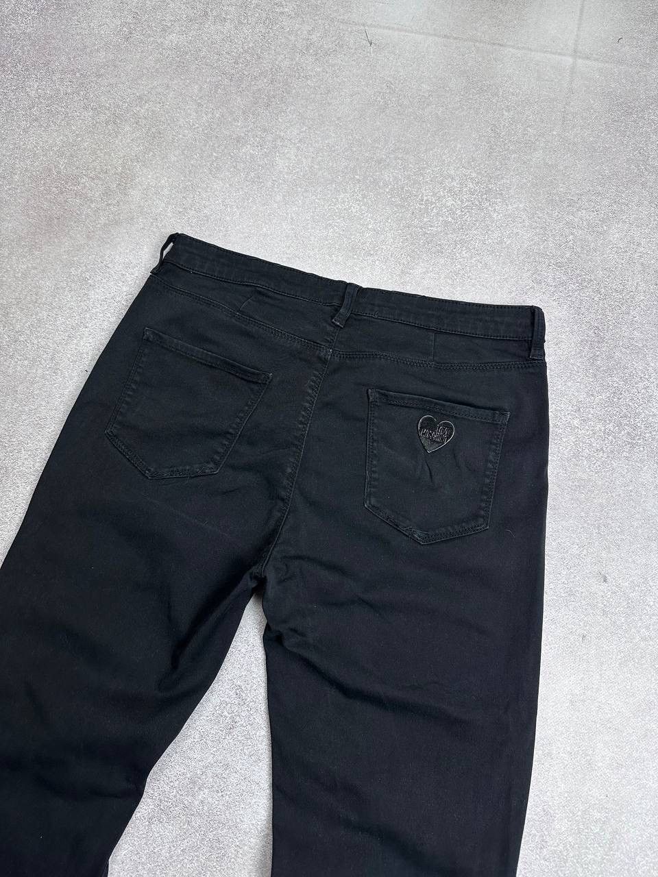 Moschino Vintage Love Moscino Black Denim Pants Y2K 31 Size US 31 - 2 Thumbnail