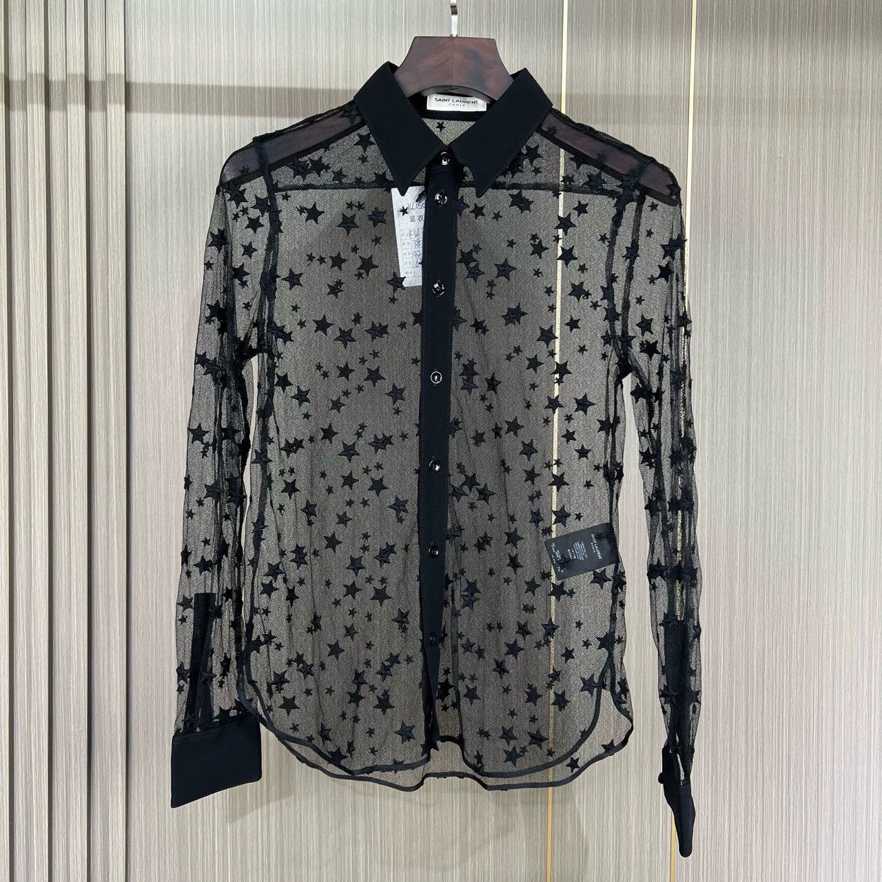 Saint Laurent Paris Saint Laurent Paris Hollow star shirt Size US XS / EU 42 / 0 - 1 Thumbnail