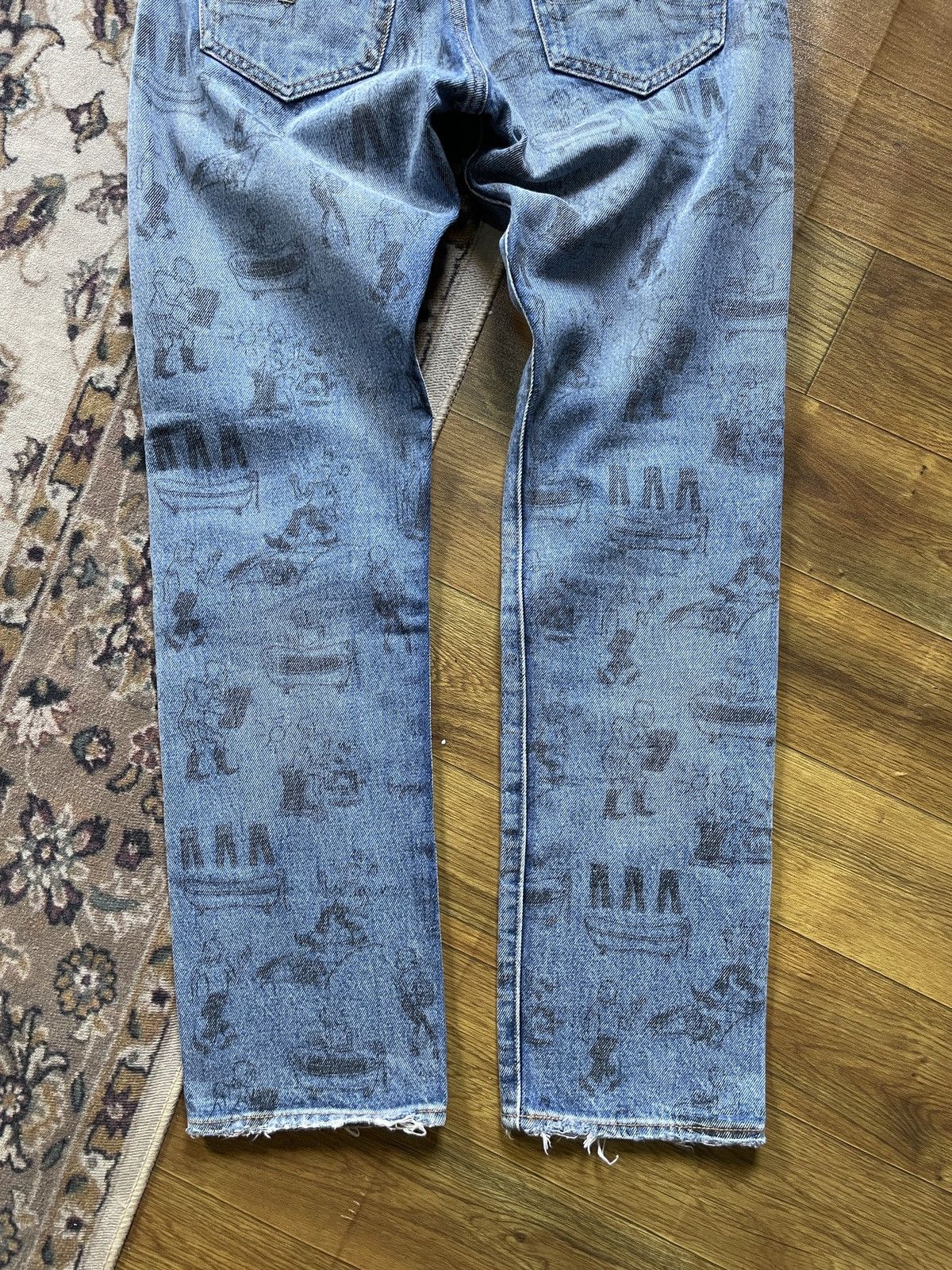Levi's × Levi's Vintage Clothing Levis Bathtub Cartoon Trucker Denim 501 Big E Size US 29 - 8 Thumbnail