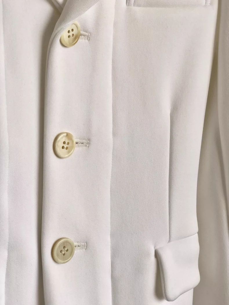 Comme des Garcons Comme Des Garcons Milky white pleated deconstructed suit Size XS / US 0-2 / IT 36-38 - 3 Thumbnail