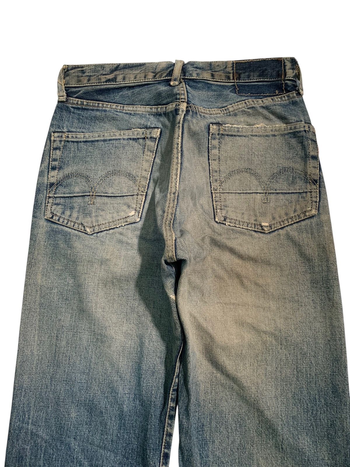 Kapital BARTACK SELVEDGE RUSTY BUTTON FLY JAPANESE DISTRESSED DENIM Size US 28 / EU 44 - 6 Thumbnail