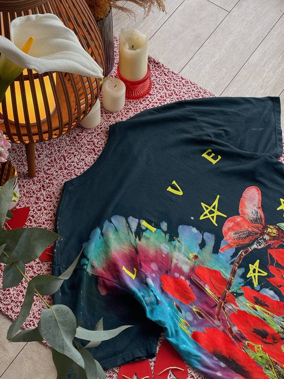 Travis Scott Astroworld Europe Tour 2019 T-Shirt Tie Dye Size US XL / EU 56 / 4 - 5 Thumbnail