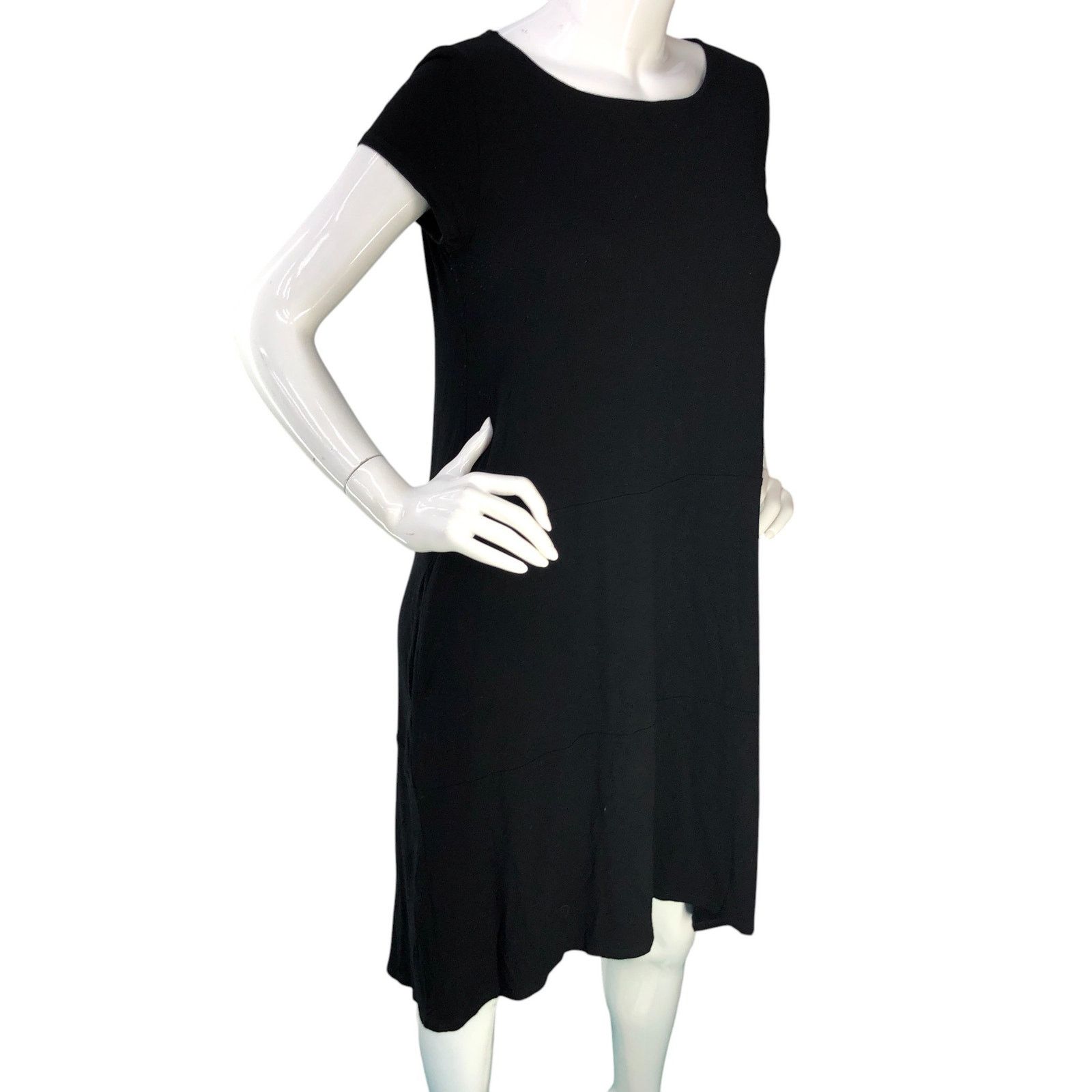 Eileen Fisher Eileen Fisher Size S Dress Viscose Jersey Scoop Neck POCKETS Size S / US 4 / IT 40 - 11 Thumbnail