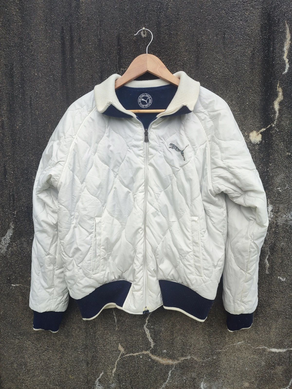 Puma × Vintage Vintage Puma Japan Reversible Velour Quilted Bomber Jacket Size US M / EU 48-50 / 2 - 7 Thumbnail