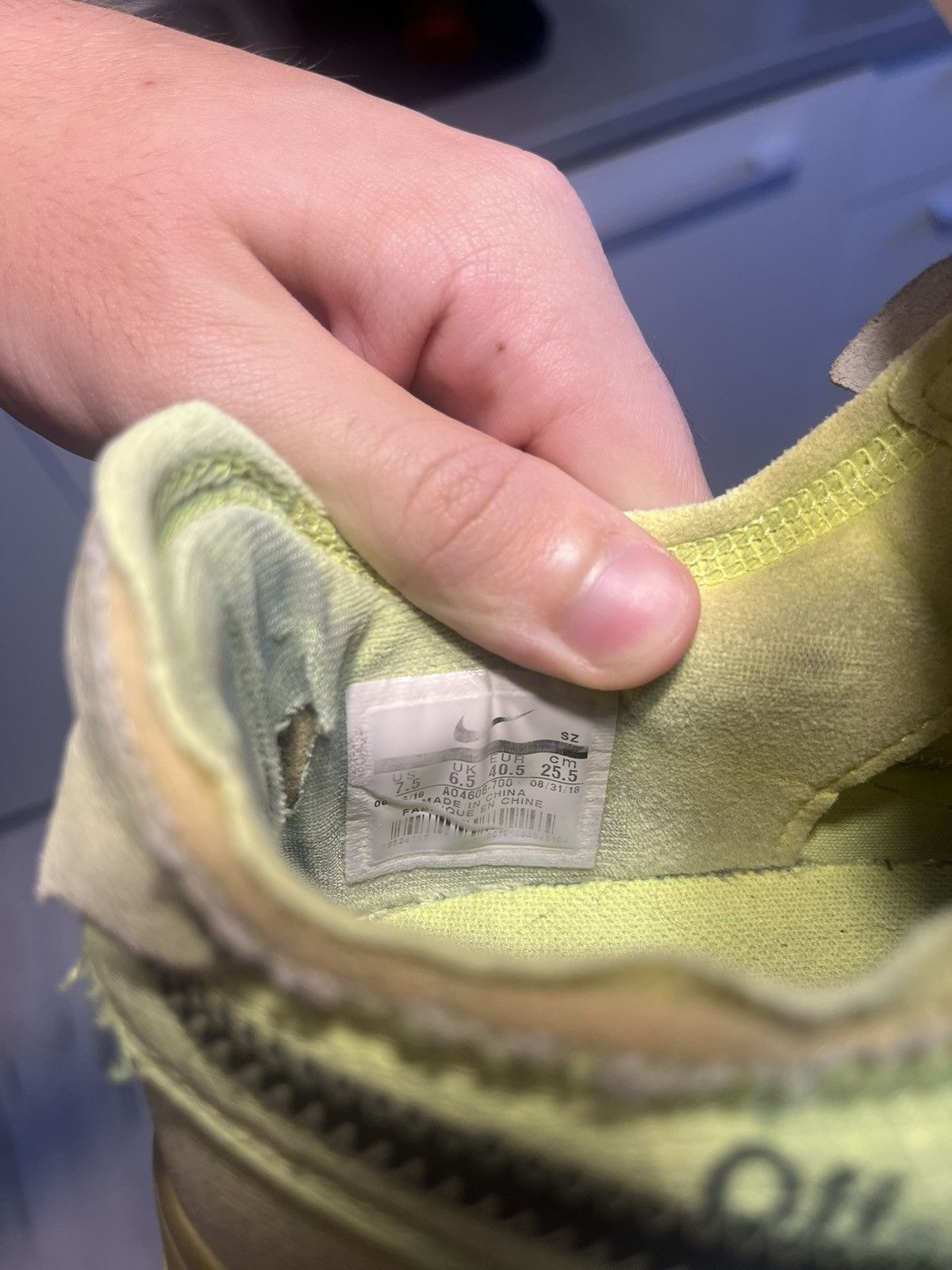 Nike × Off-White Nike x Off White AF1 ‘Volt’ Size US 6.5 / EU 39-40 - 8 Thumbnail