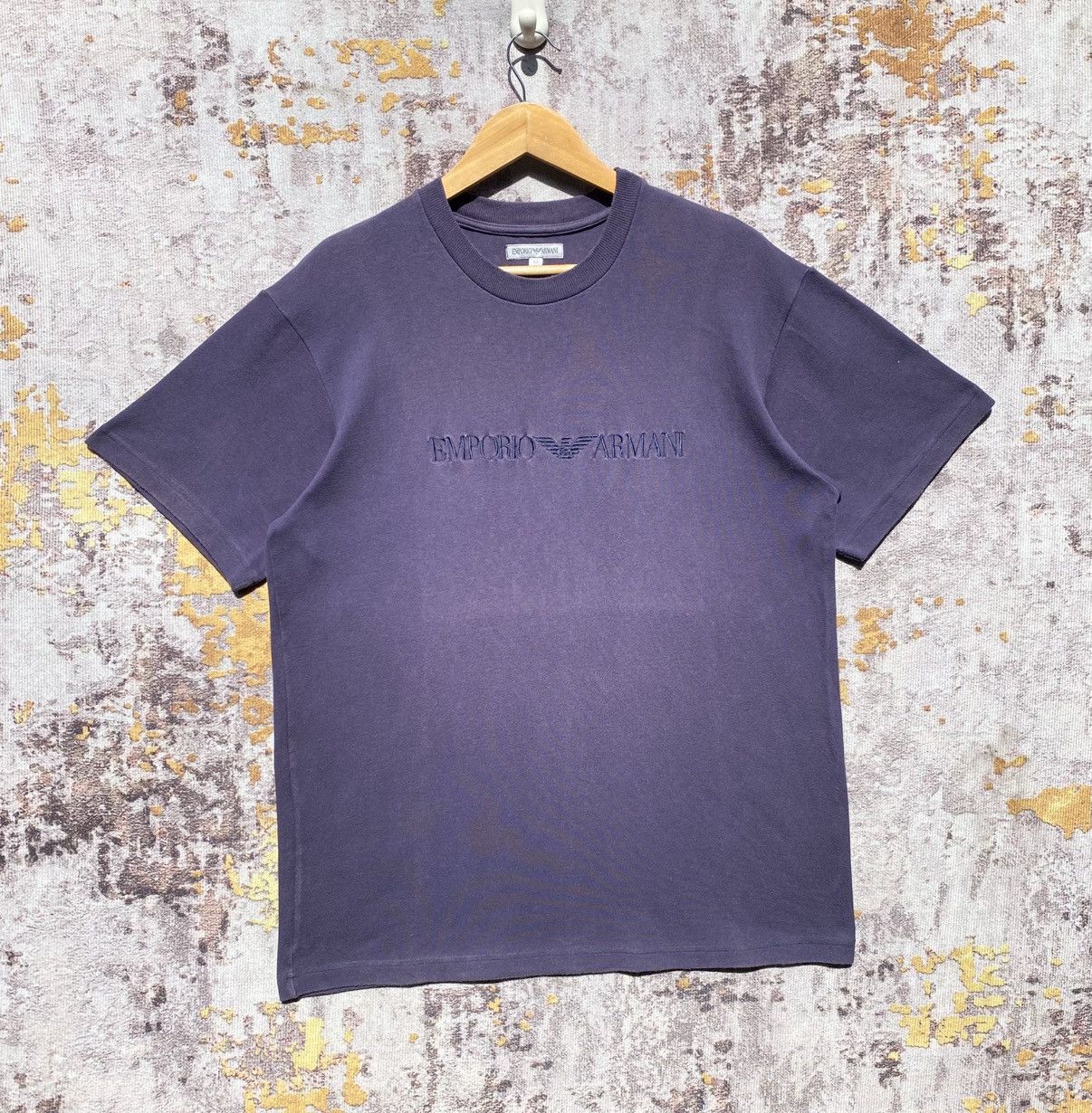 Emporio Armani Vintage 90s Emporio Armani Shirt Embroidery Spellout Size US M / EU 48-50 / 2 - 1 Thumbnail