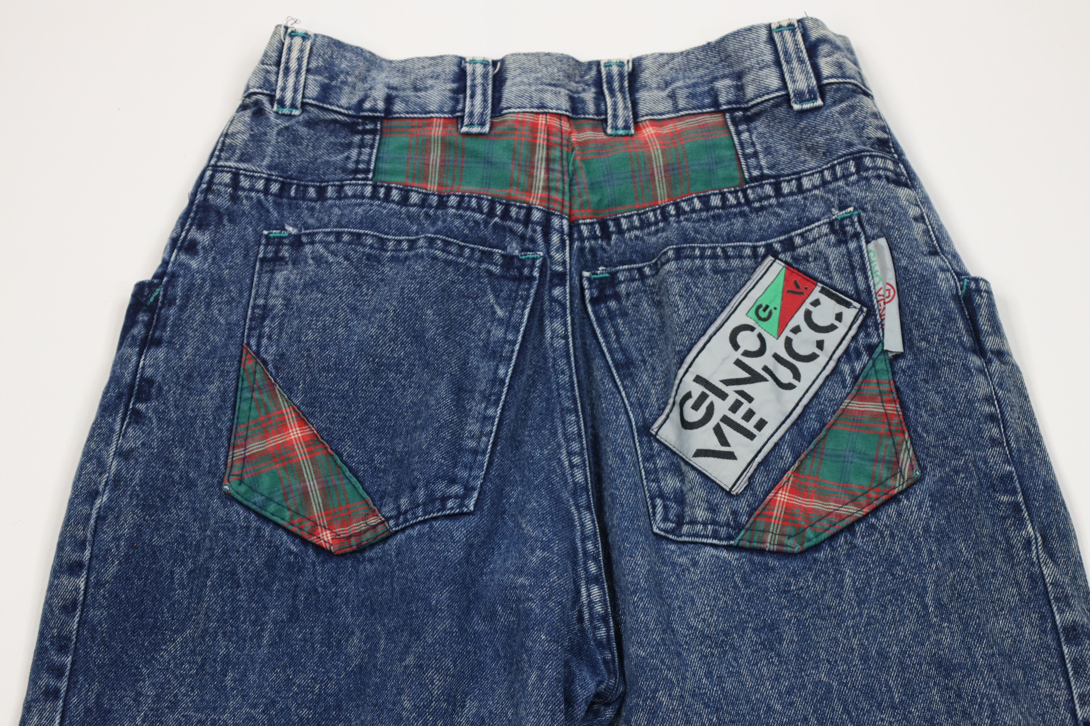 Vintage Vintage 90s Streetwear Flip Cuff Acid Wash Tapered Leg Jeans Size 32" / US 10 / IT 46 - 11 Thumbnail