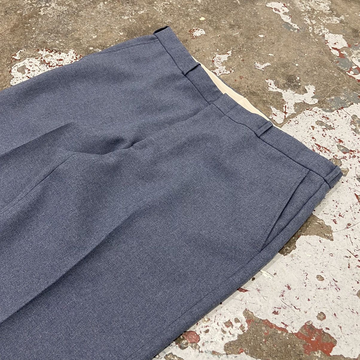 Vintage Vintage 1970s Blue Pleated Trousers Size US 36 / EU 52 - 2 Thumbnail