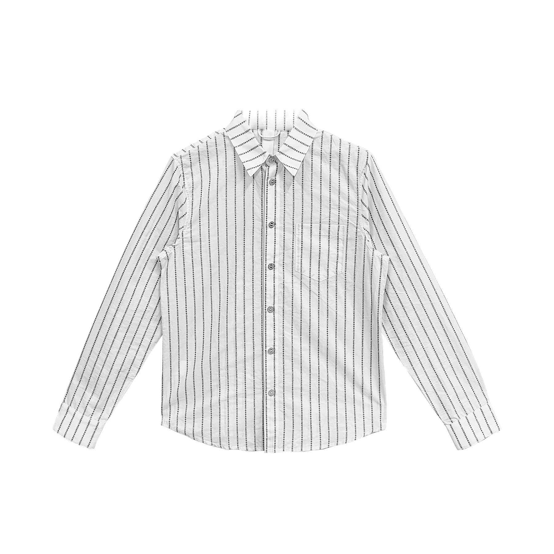 Chrome Hearts Chrome Hearts Loose Ends White&Black CH Pin Stripe Shirt Size M / US 6-8 / IT 42-44 - 1 Thumbnail