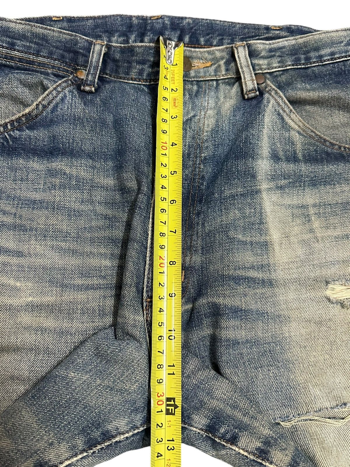 Wrangler Vintage 90s Wrangler Faded Bleached Distressed Baggy Jeans Size US 32 / EU 48 - 15 Thumbnail