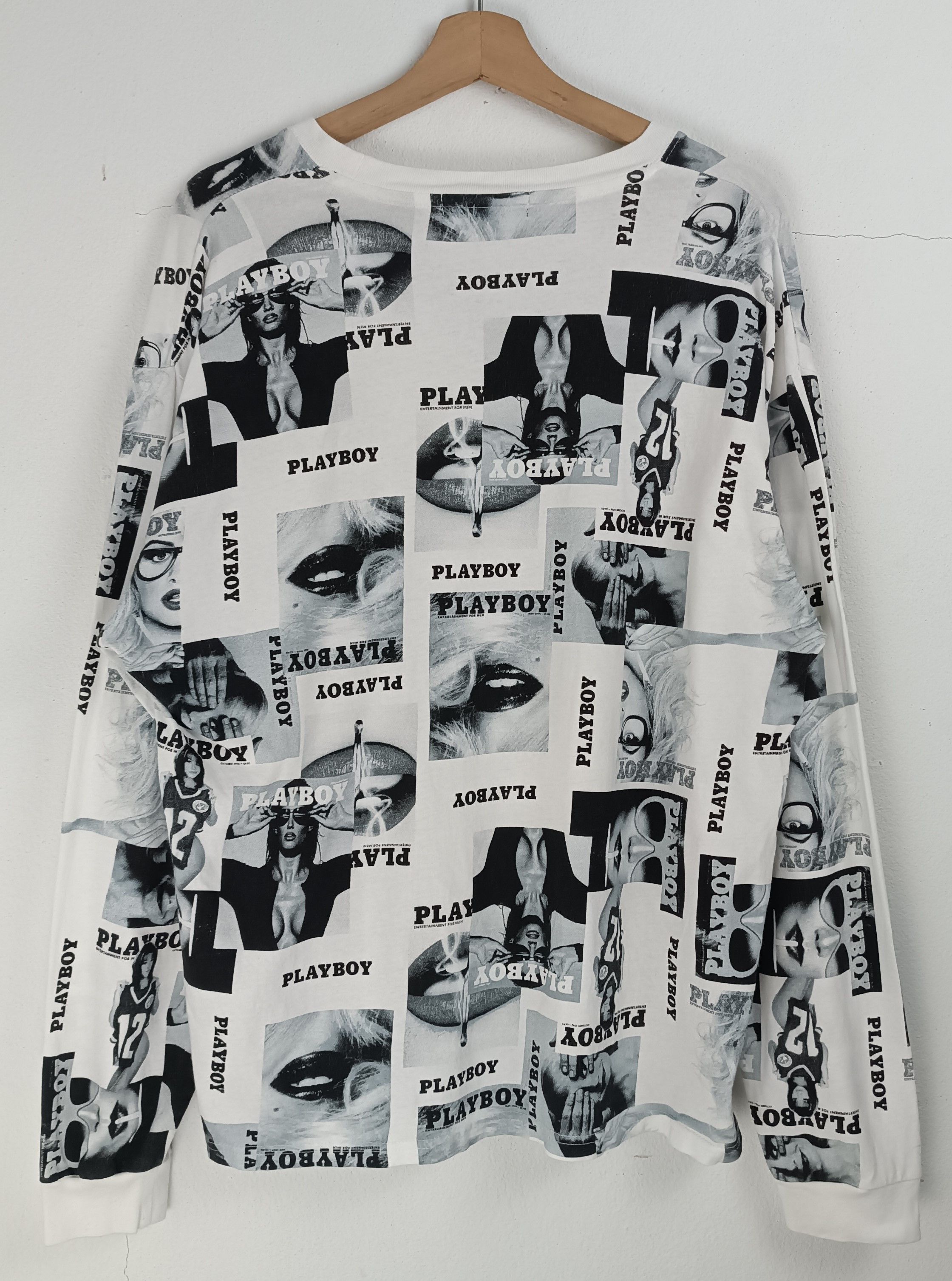 Playboy VINTAGE Y2K PLAYBOY AOP BUNNY SEXY GYATT PORNHUB ADULT TEE Size US L / EU 52-54 / 3 - 3 Thumbnail
