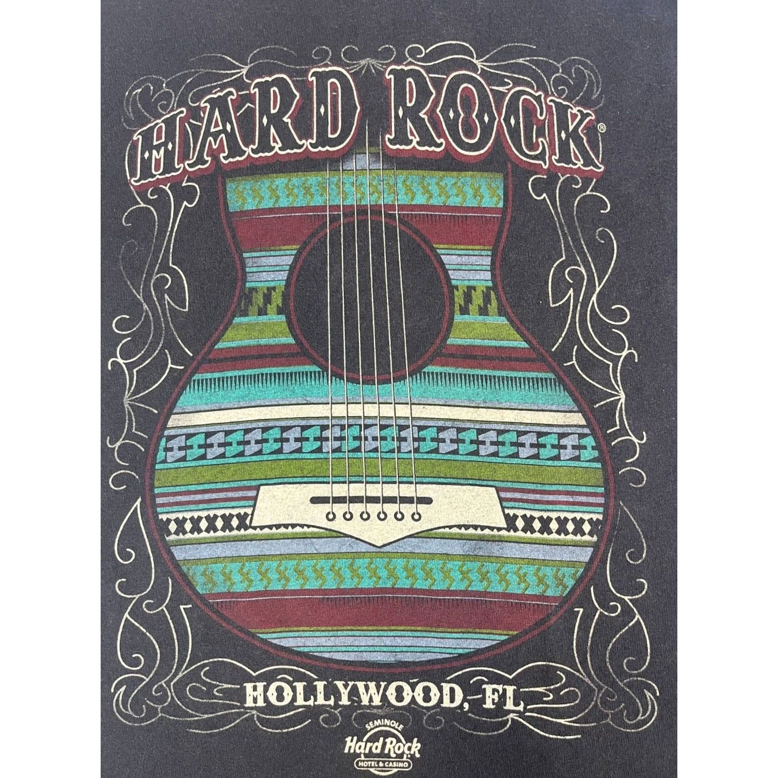 Vintage Hard Rock Hotel Hollywood, FL T-Shirt Men’s M Black Cotton Short Sleeve Crew Neck Rock Graphic Print Shirt Size US M / EU 48-50 / 2 - 3 Thumbnail