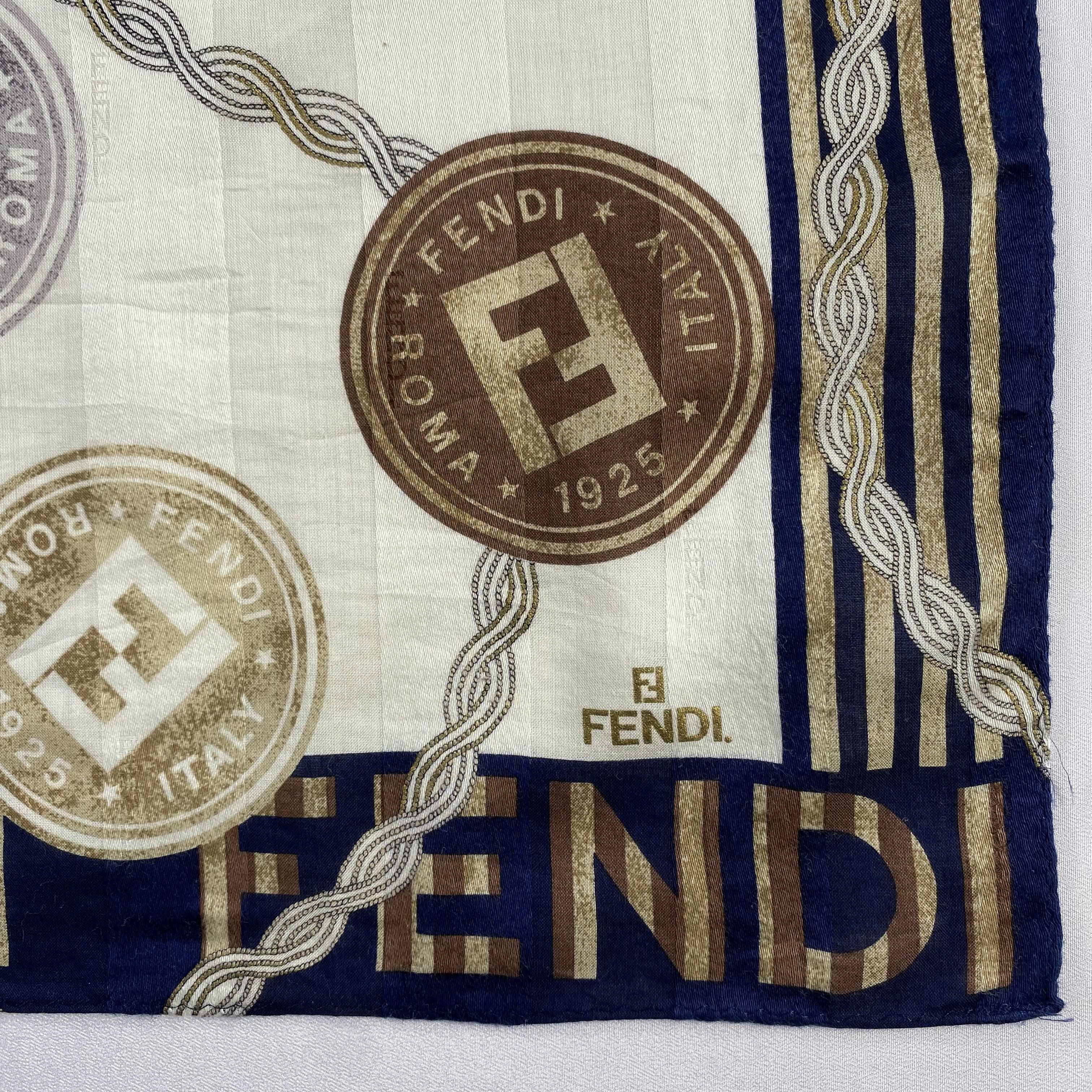 Vintage Fendi Handkerchief / Neckerchief / Bandana-P879 Size ONE SIZE - 3 Thumbnail