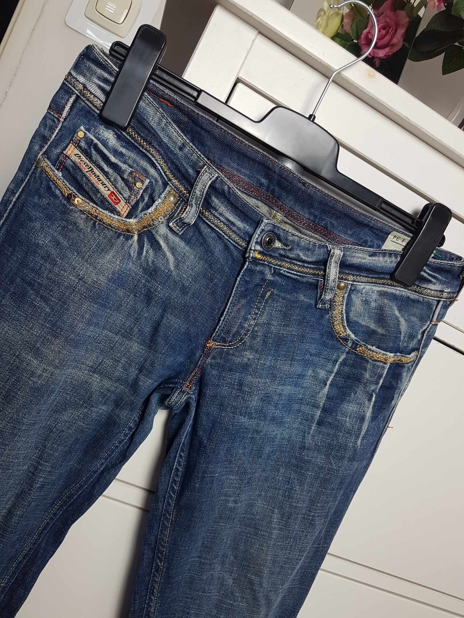 Diesel × Vintage Diesel Lowky jeans Vintage low rise W29 bootcut Flare Size 29" - 8 Thumbnail