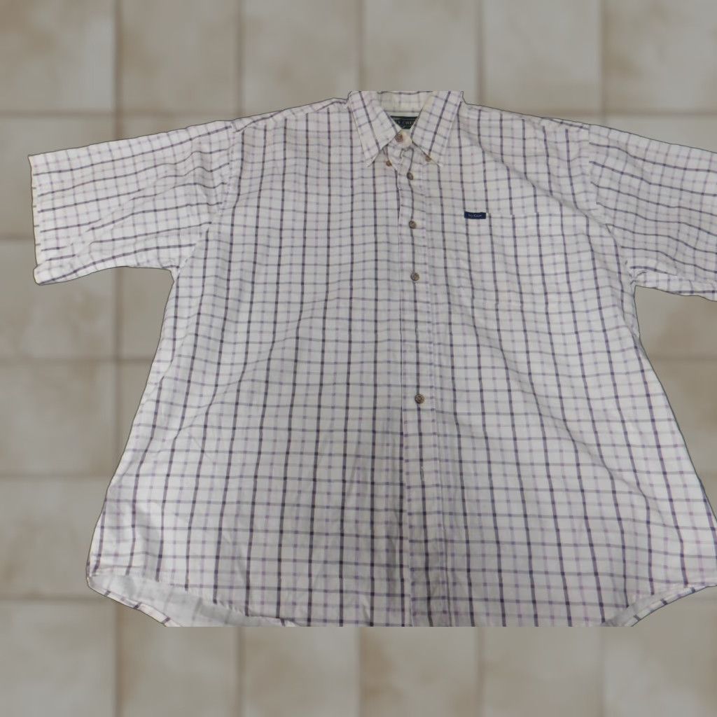 Vintage Ivy Crew Mens Shirt XL White Plaid Button-Down Collared Long Sleeve Button-Up Shirt Size US XL / EU 56 / 4 - 1 Thumbnail